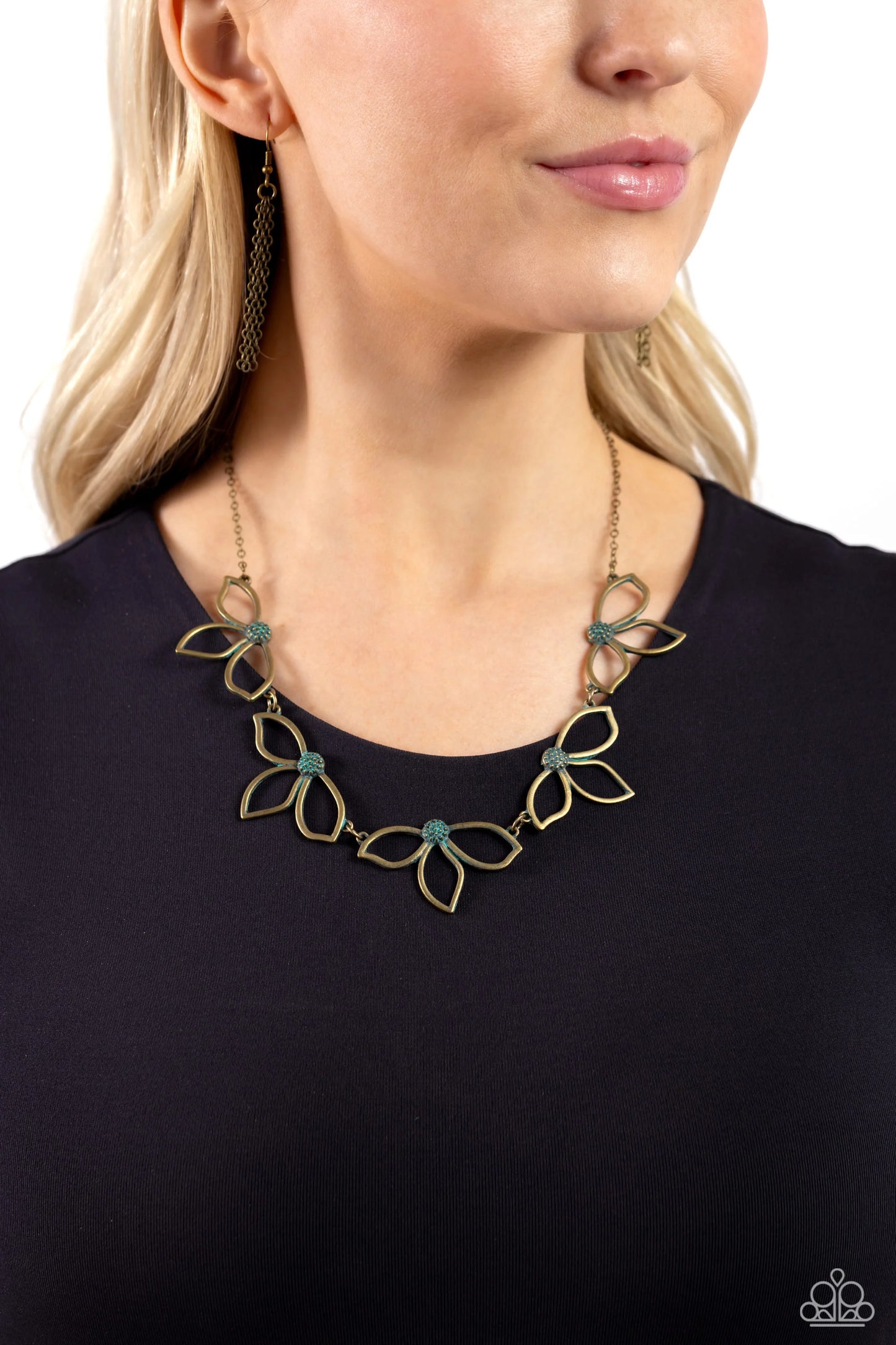 Paparazzi Petal Pageantry - Brass Necklace