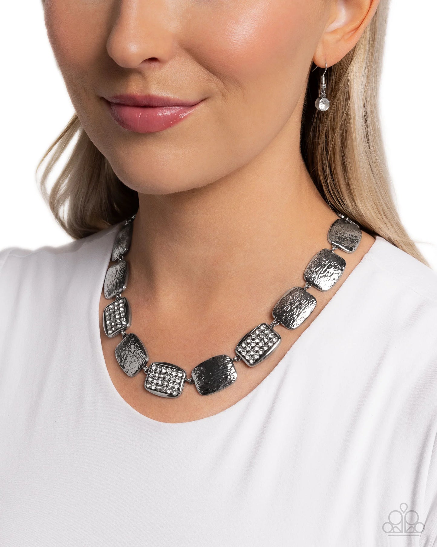 Paparazzi Brilliant Belonging - White Necklace