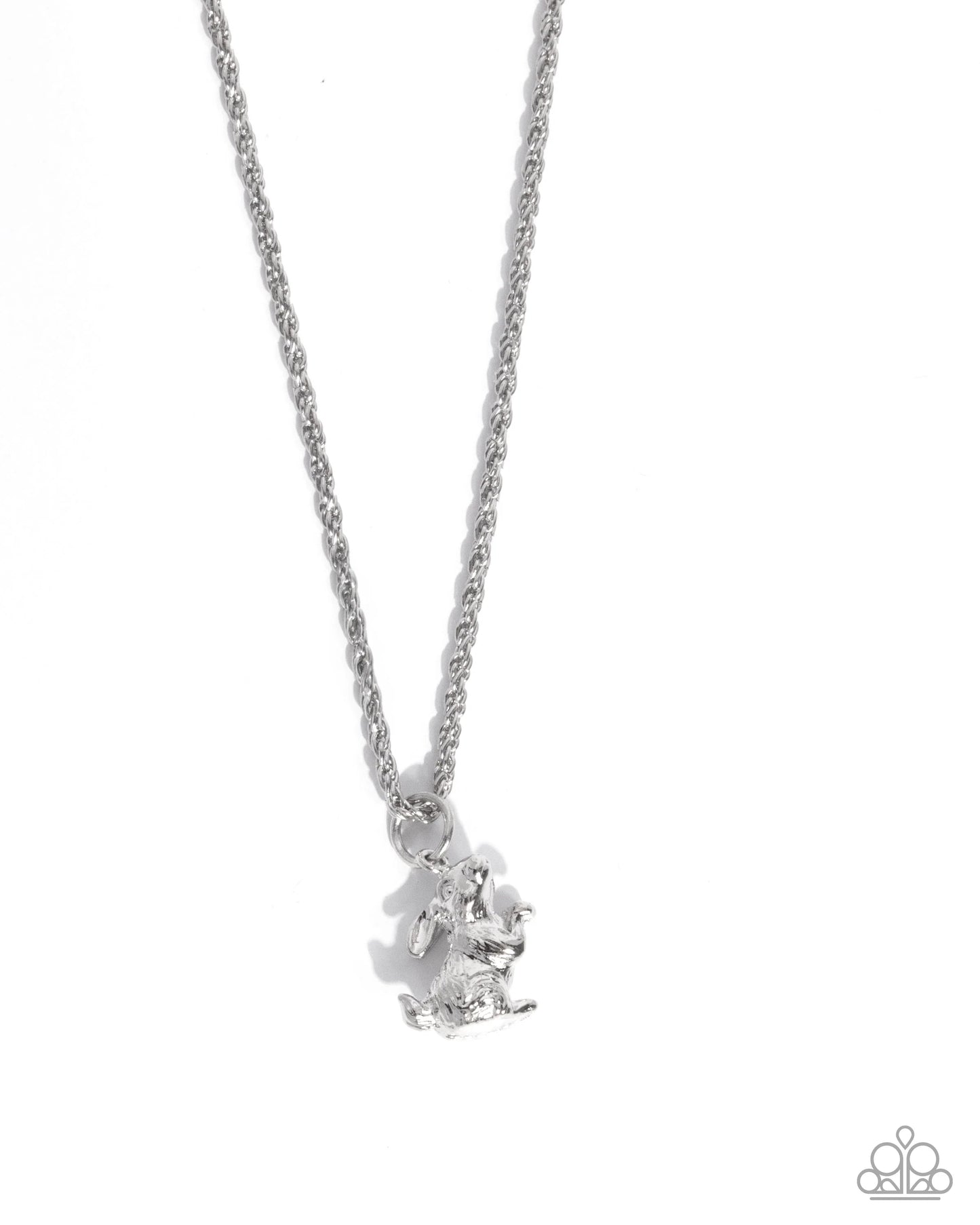 Paparazzi Pet Rabbit - Silver Necklace