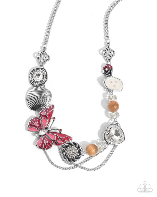 Paparazzi Whimsical Whisper Red Necklace