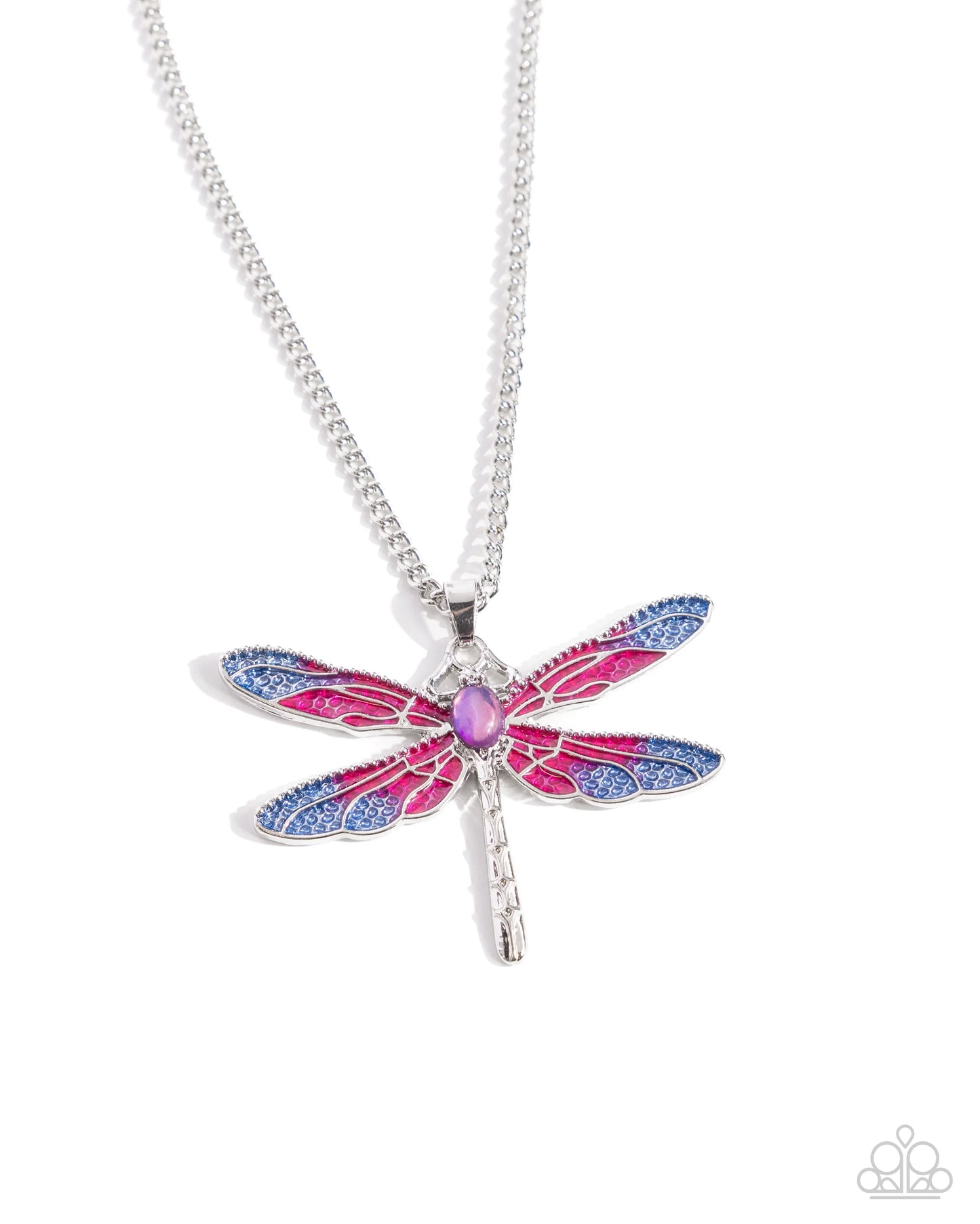 Paparazzi DRAGONFLY to the Sky - Purple Necklace