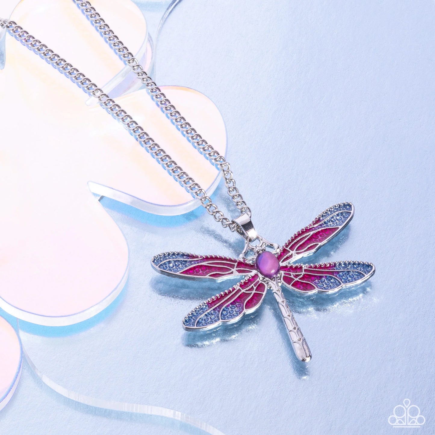 Paparazzi DRAGONFLY to the Sky - Purple Necklace