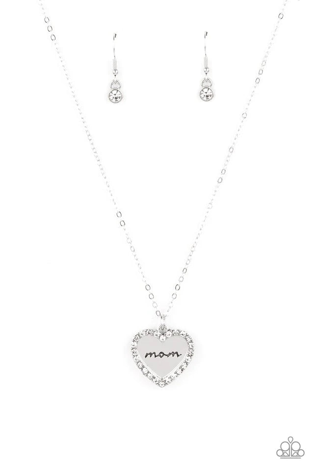 Paparazzi Necklace ~ The Real Boss - White