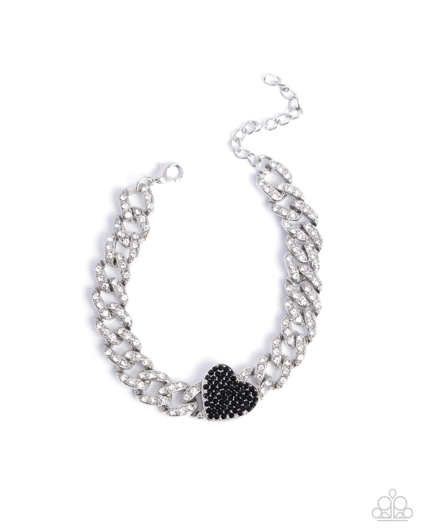 Paparazzi Humane Hearts - Black Bracelet