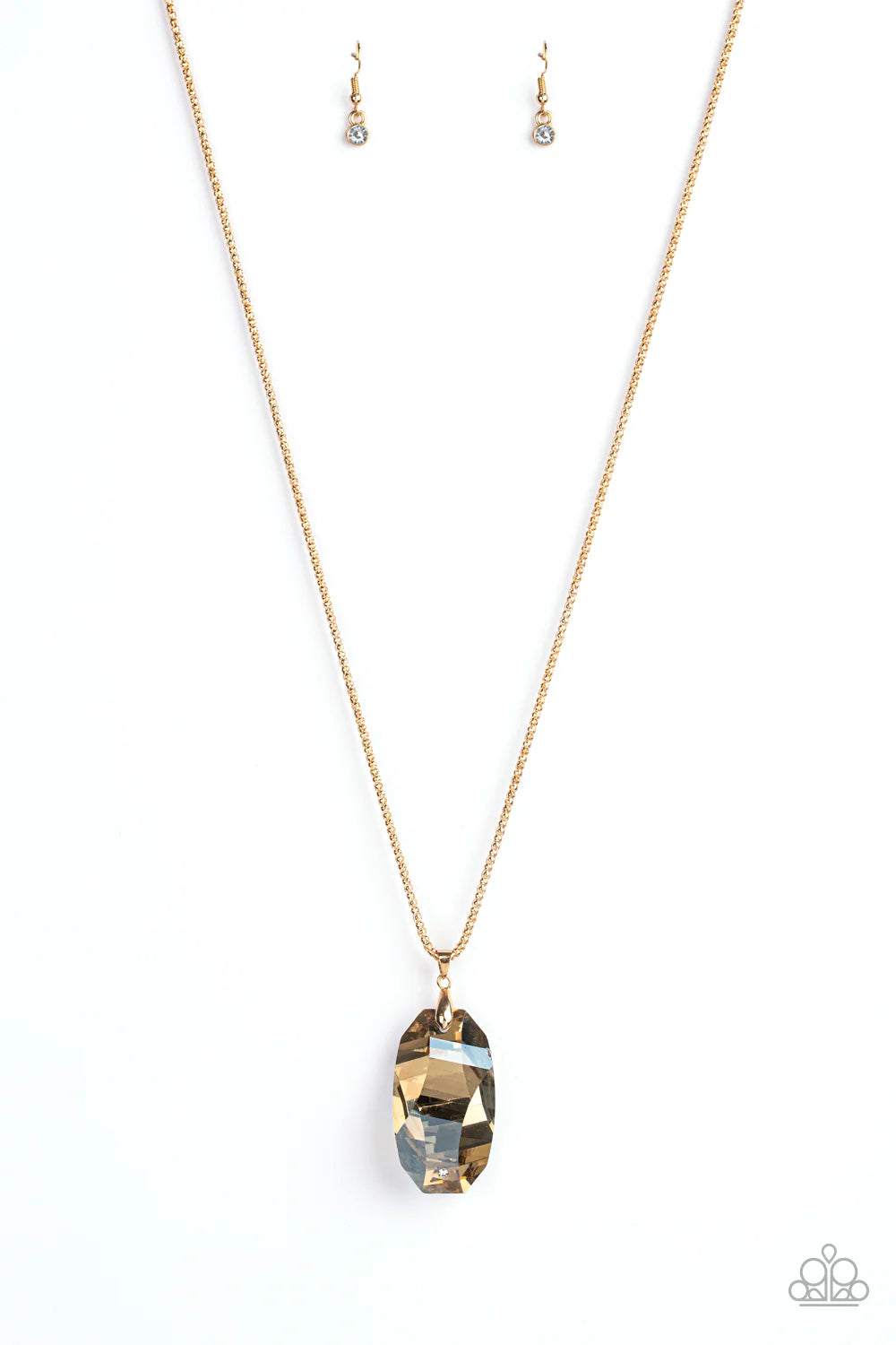 Paparazzi Gemstone Grandeur - Gold Necklace