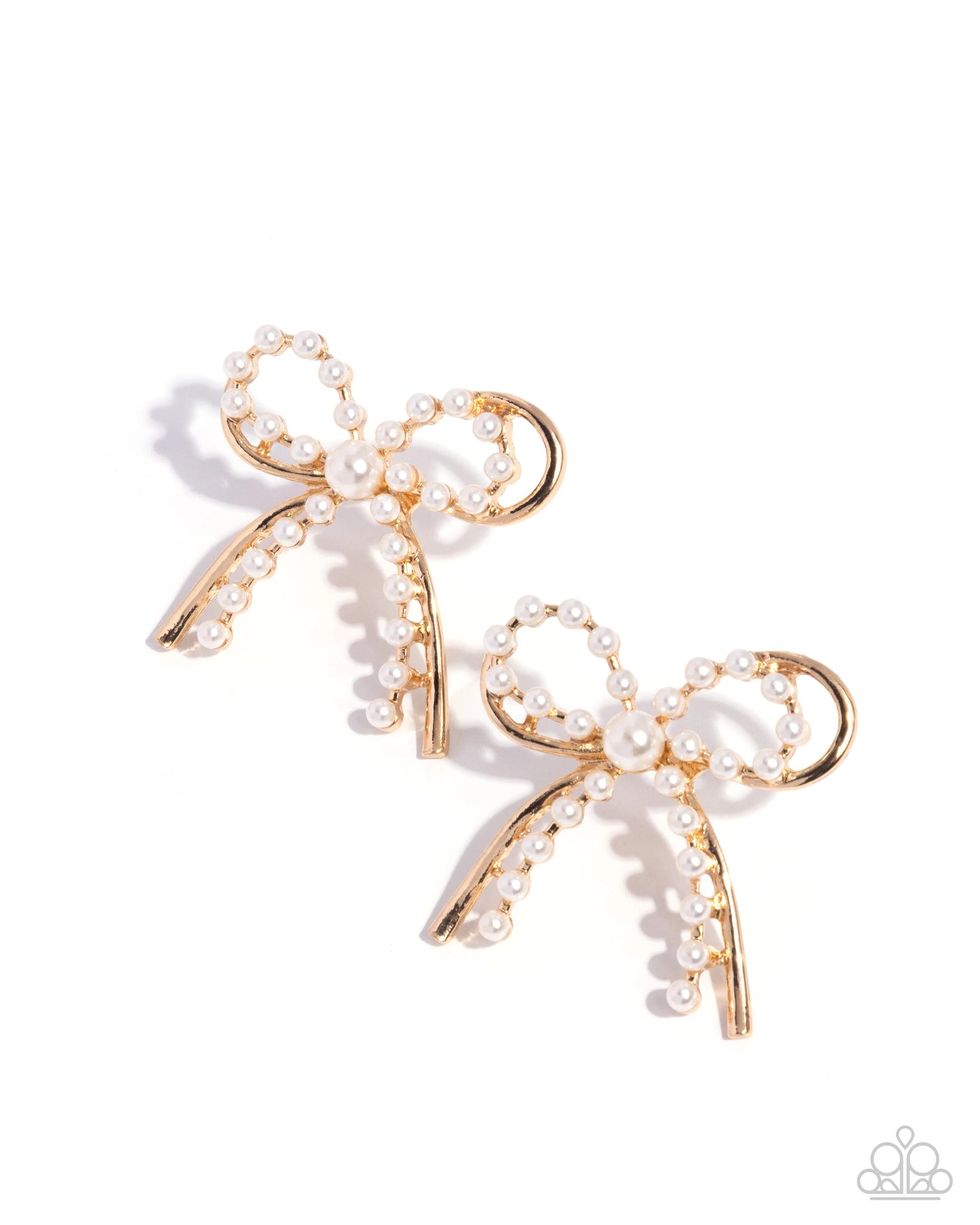 Paparazzi Girly Get Together - Gold Post Earrings