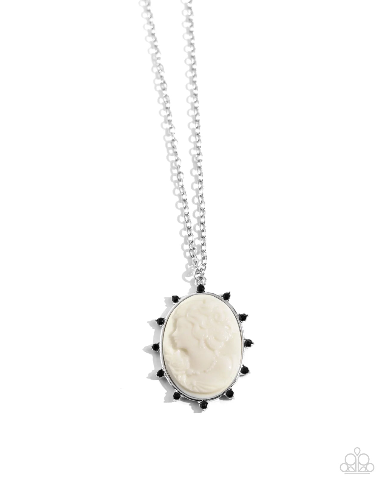 PAPARAZZI "ROMANTIC ARTISTRY" BLACK NECKLACE