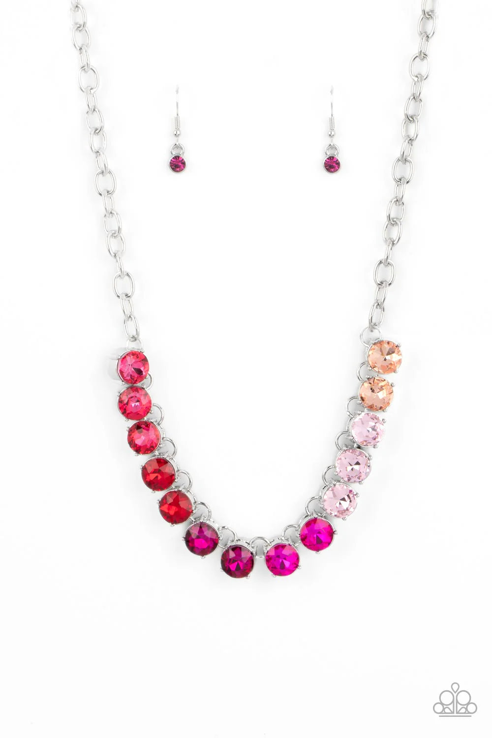 Paparazzi ♥ Rainbow Resplendence - Pink ♥ Necklace