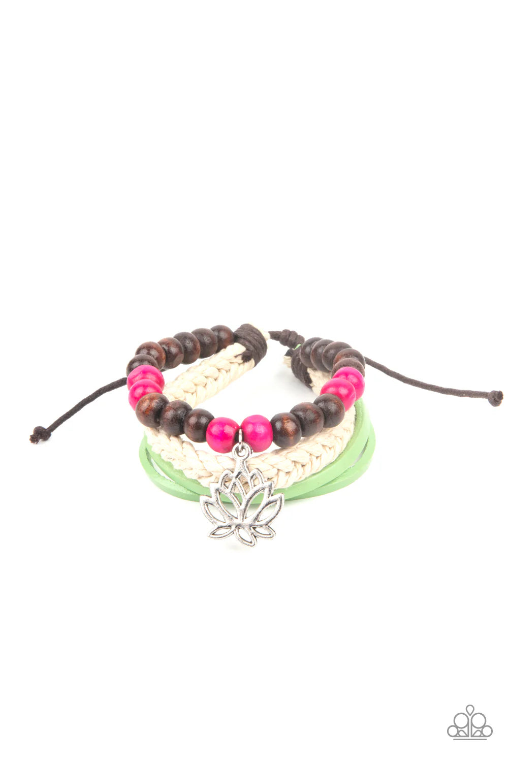 Paparazzi Lotus Beach - Pink Bracelet