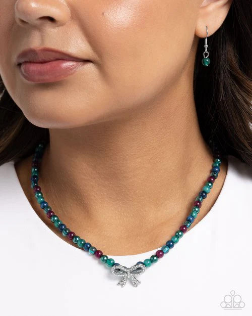 Paparazzi Necklace ~ Elegant Empress - Green