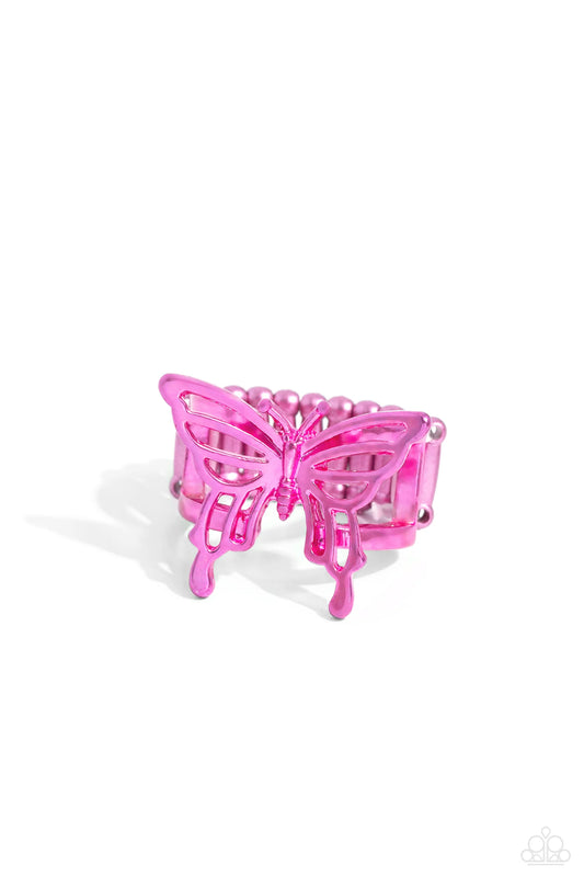 Paparazzi Playfully Polished - Pink Ring
