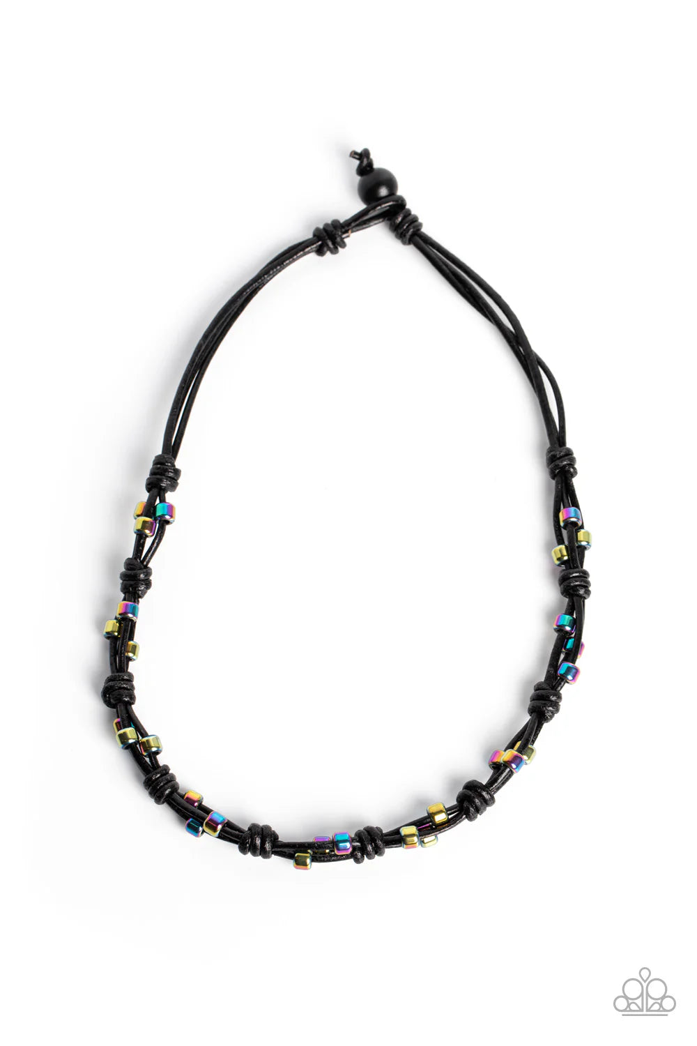 Paparazzi Braided Brawl - Multi Necklace