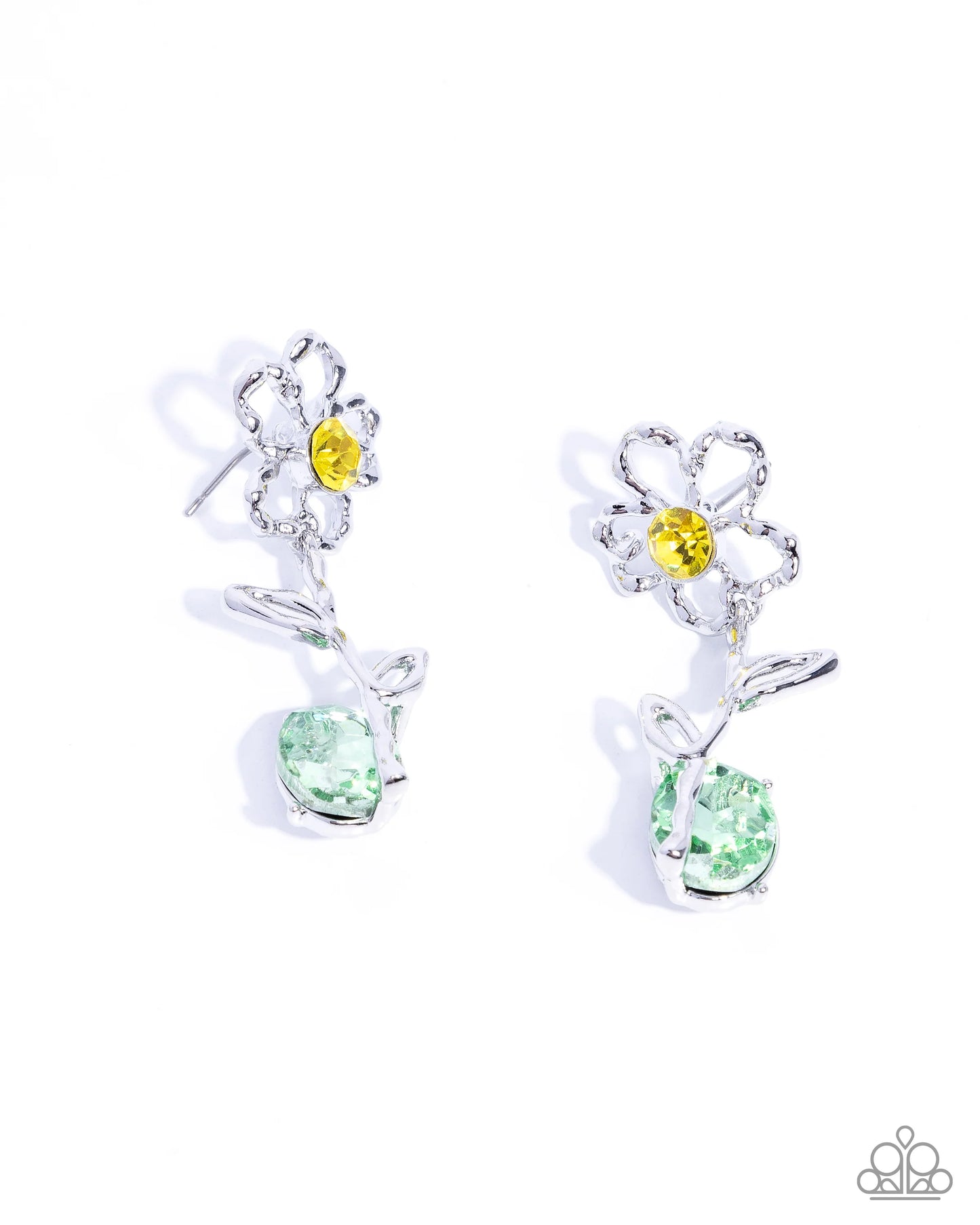 Paparazzi Whimsical Welcome Yellow Post Earrings