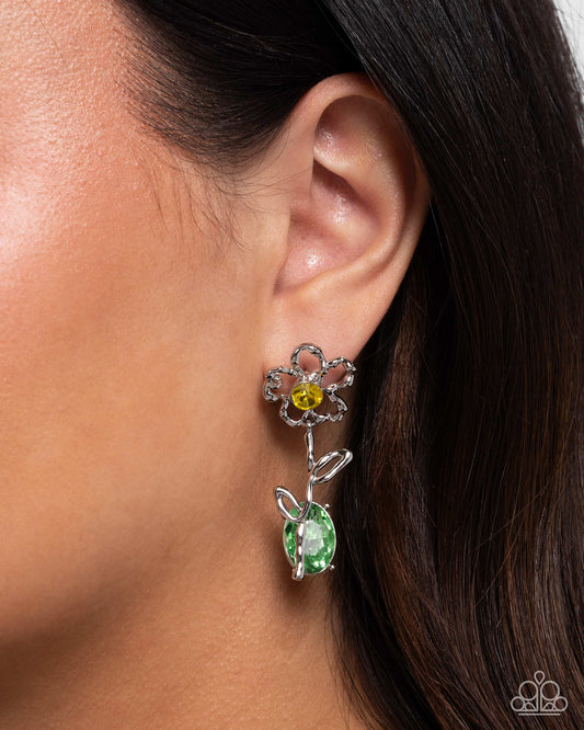 Paparazzi Whimsical Welcome Yellow Post Earrings