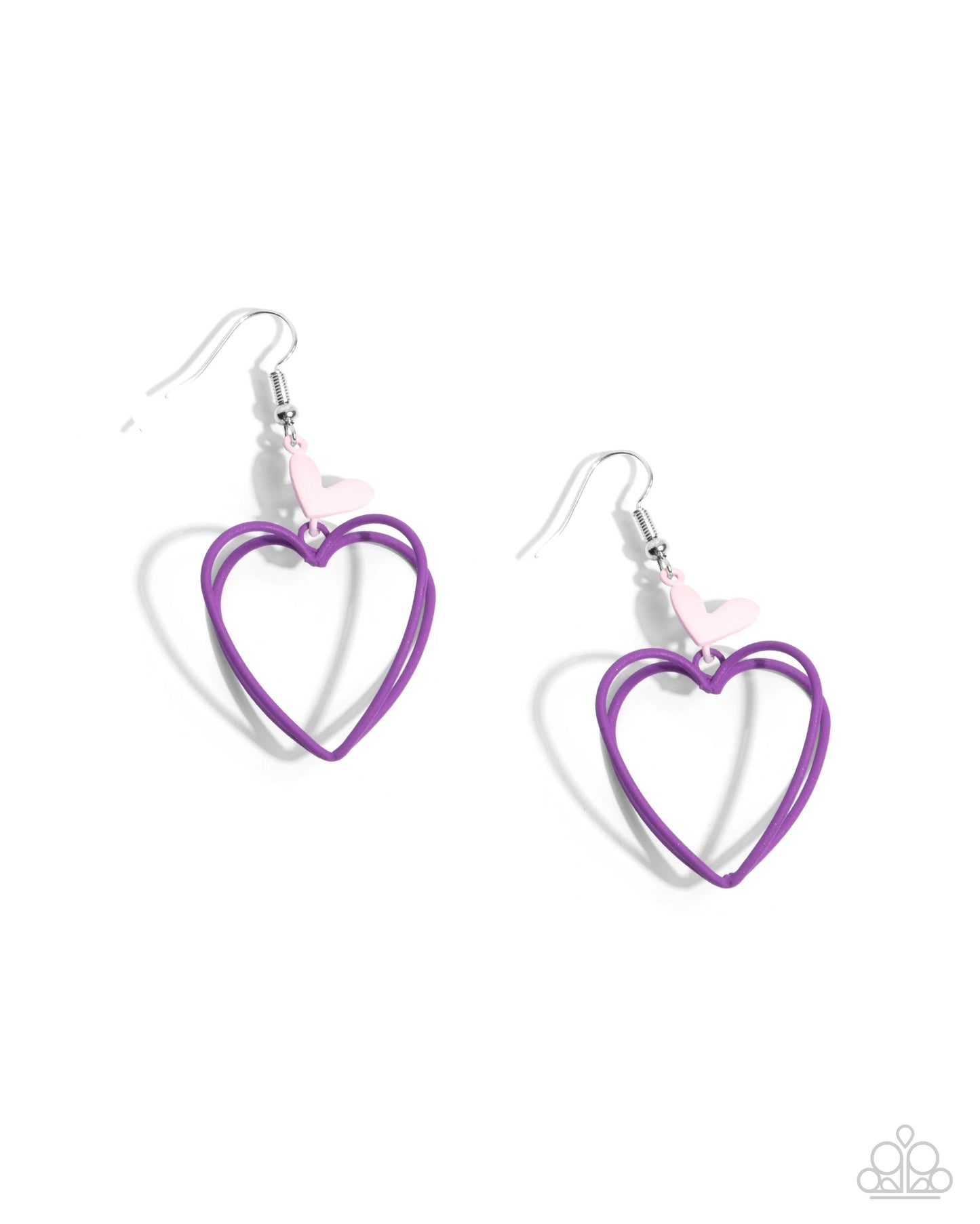 Paparazzi Acceptable Affection - Purple Earrings