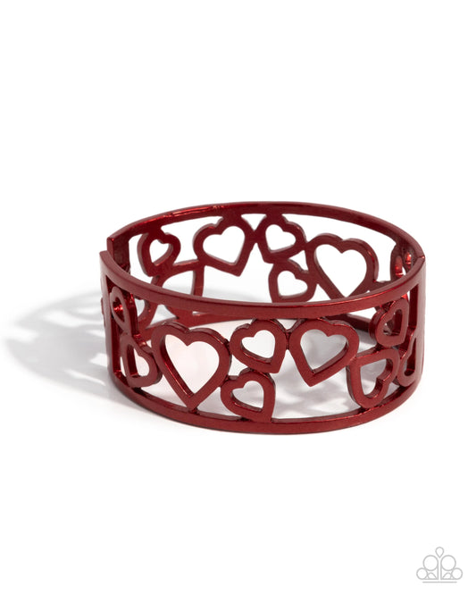Paparazzi Steal Your Heart Red Bracelet