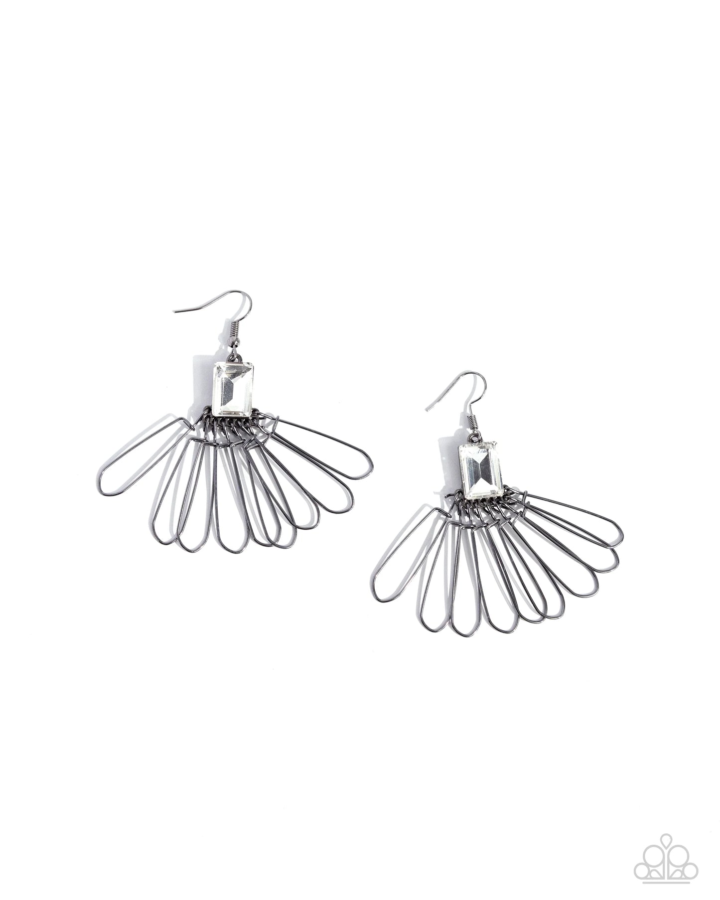 Paparazzi Factory Flair - Black Earrings