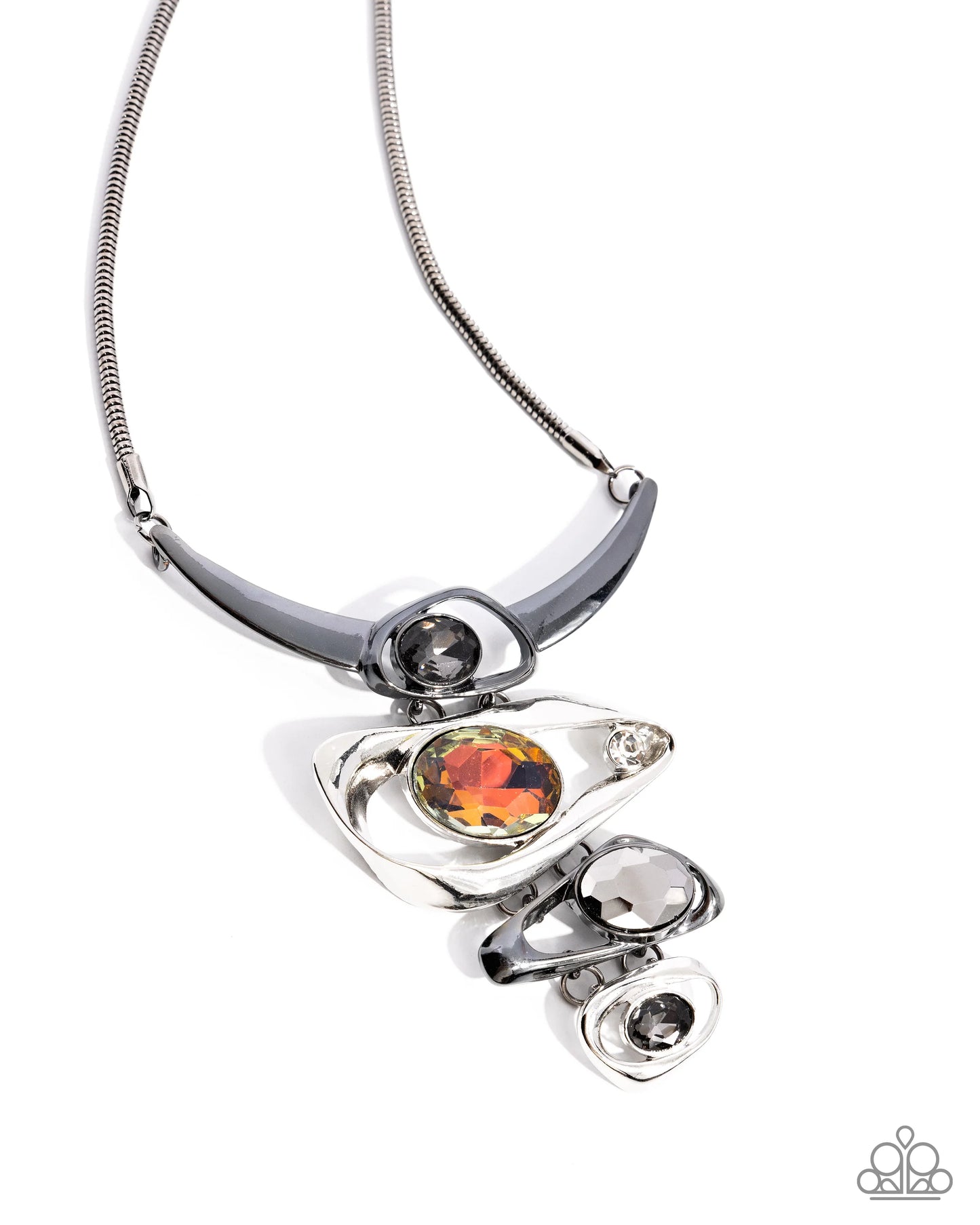 Paparazzi Abundantly Abstract Black Necklace