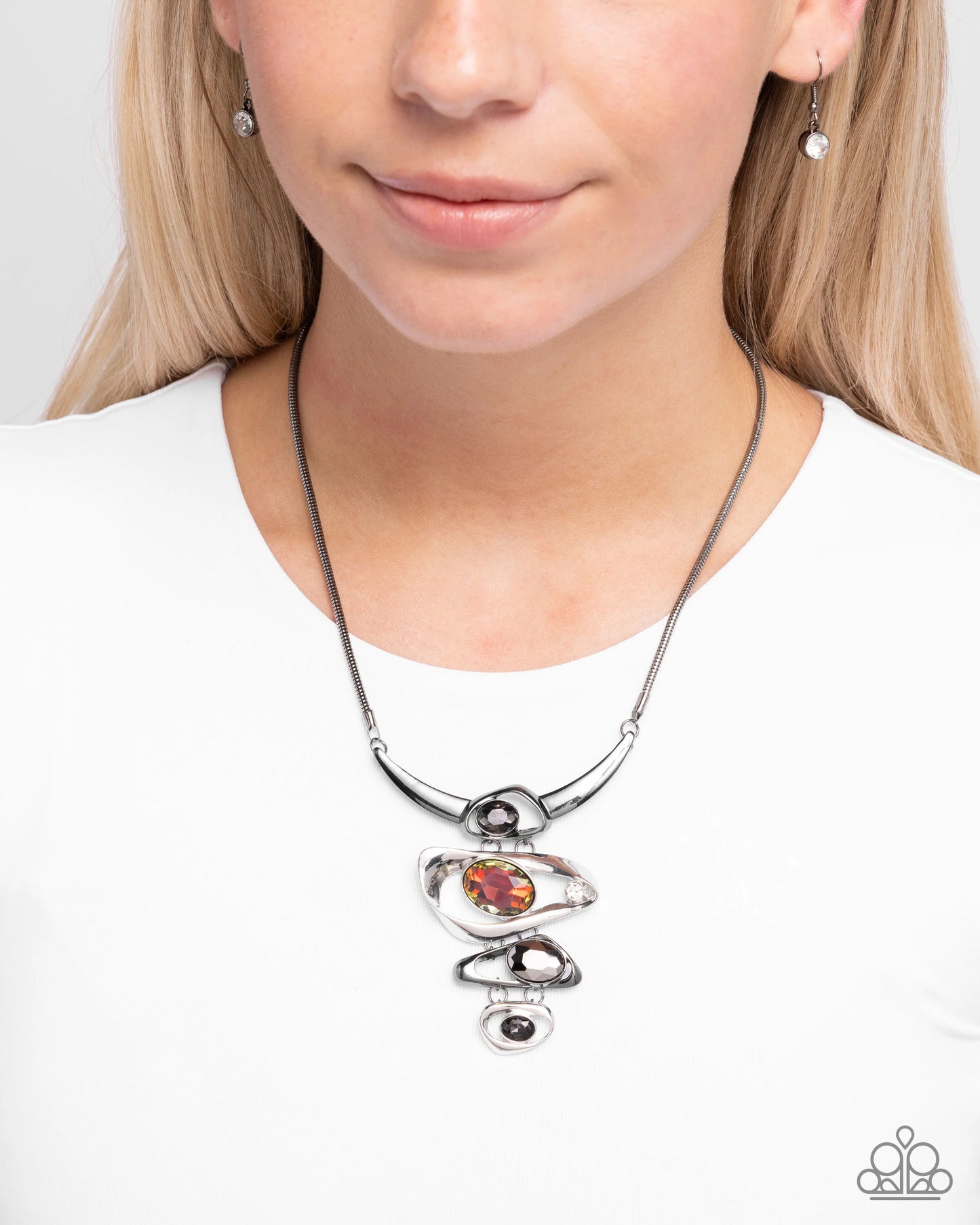 Paparazzi Abundantly Abstract Black Necklace