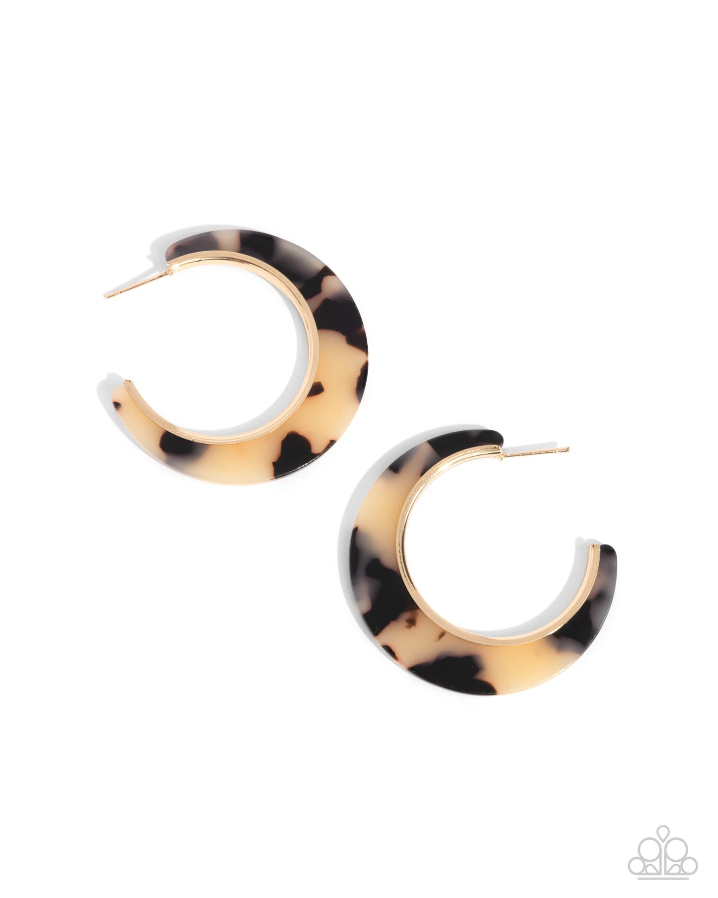 Paparazzi Patterned Promotion Brown Earrings
