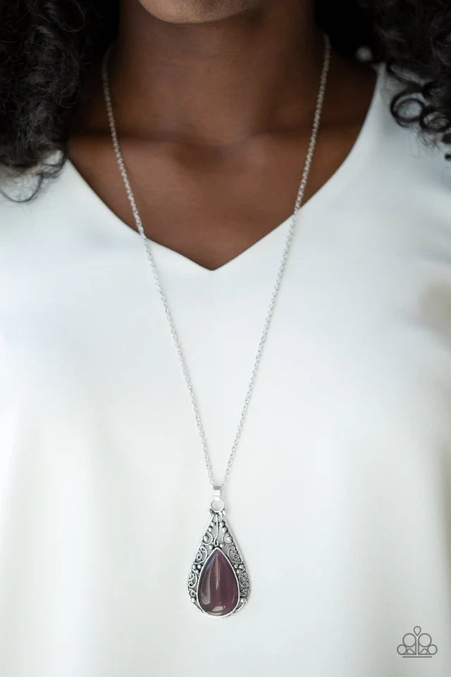 Paparazzi Enchanted Eden - Purple Necklace