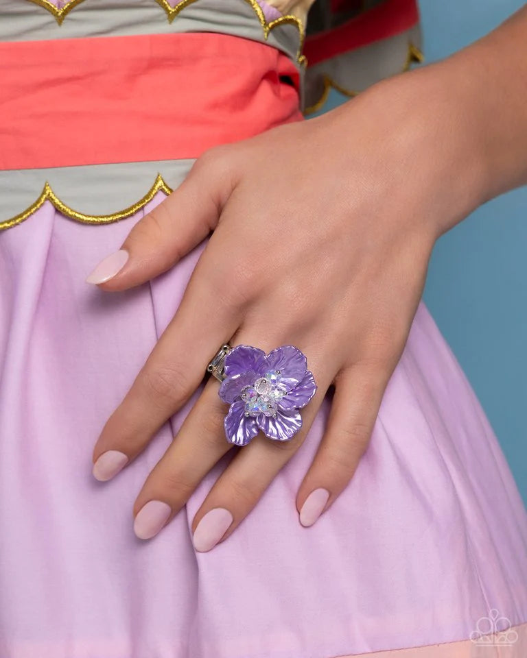 Paparazzi Ring ~ Petal Pact - Purple