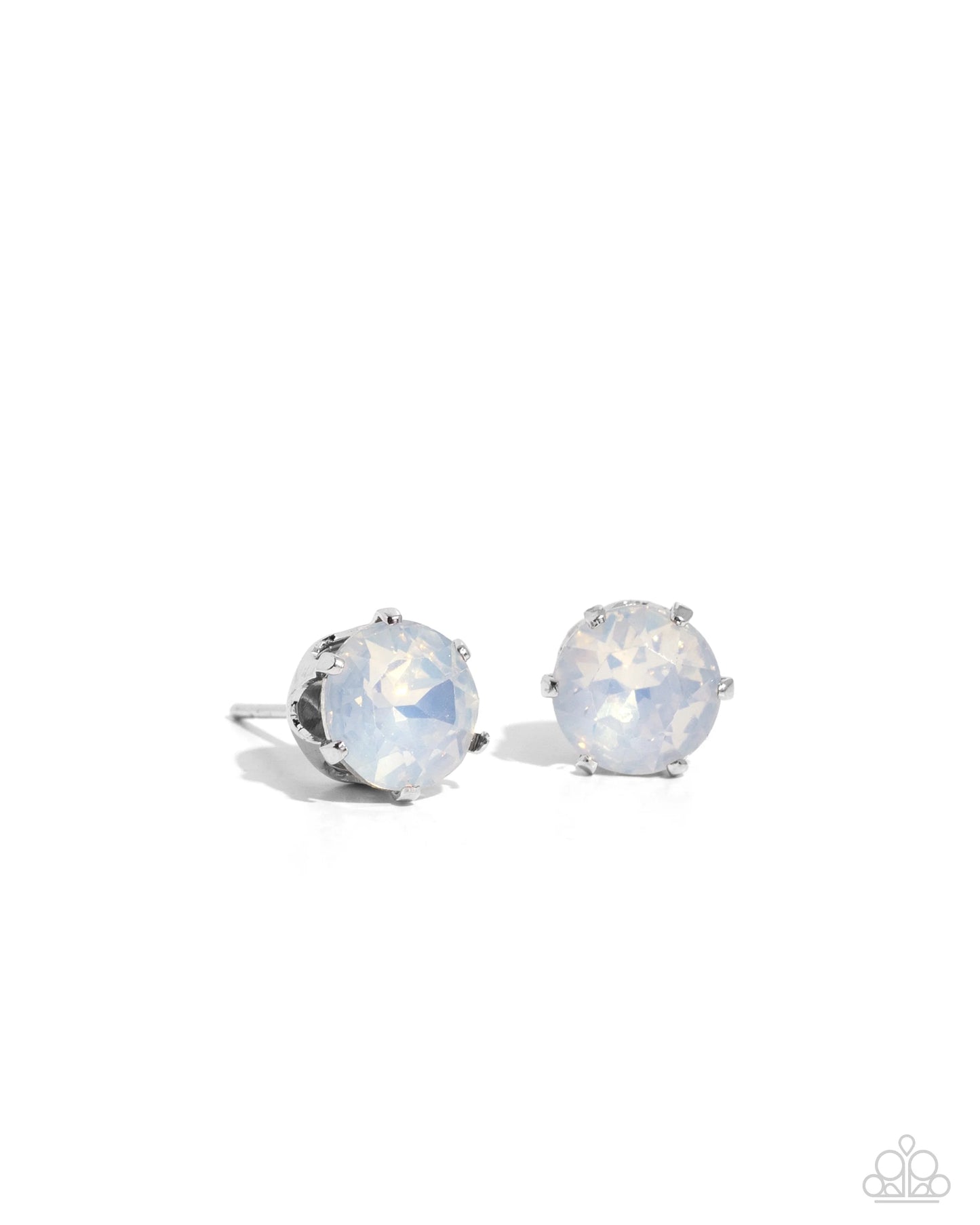 Paparazzi October Breathtaking Birthstone - White Post Earrings