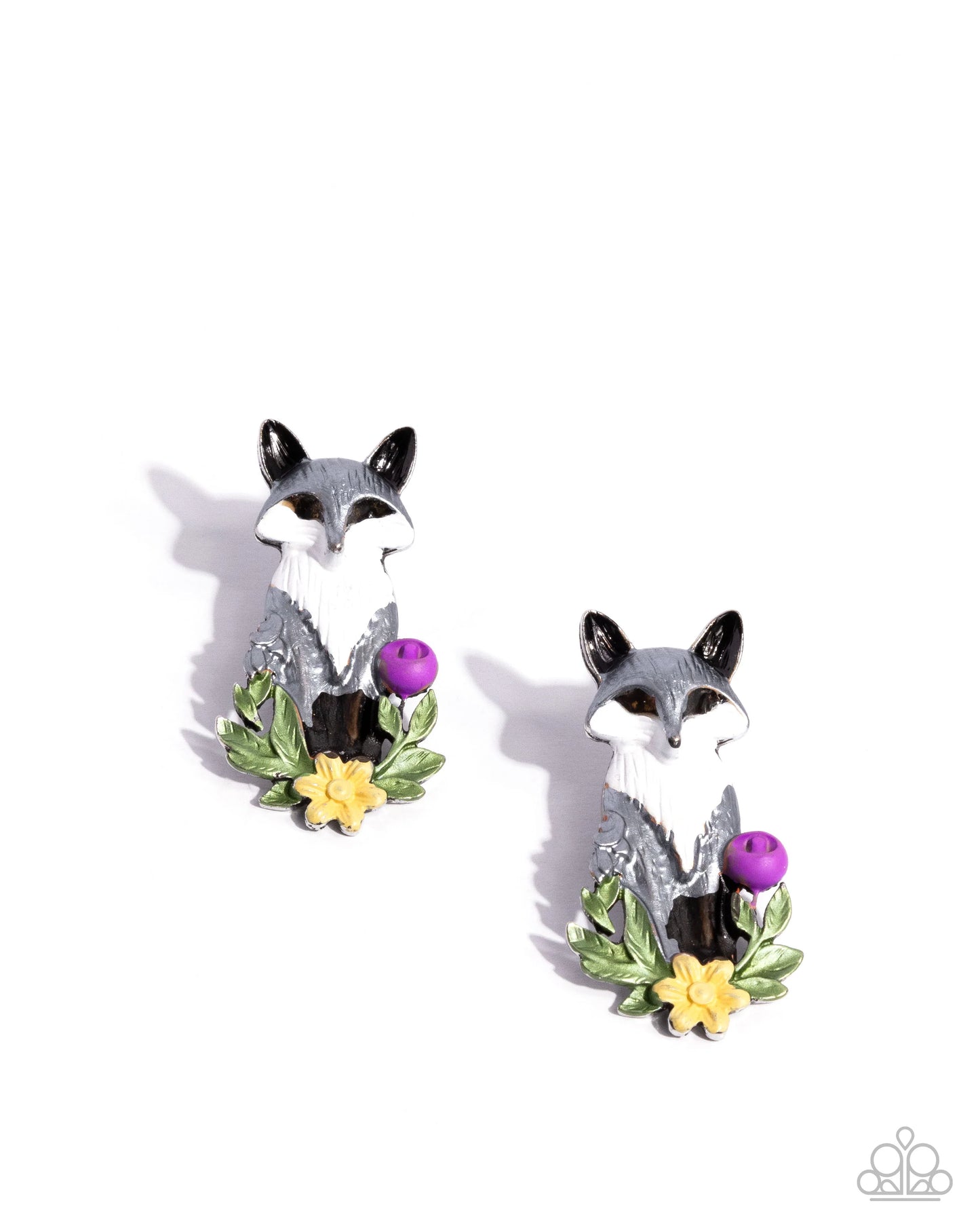 Paparazzi Fox Fanatic - Multi Post Earrings