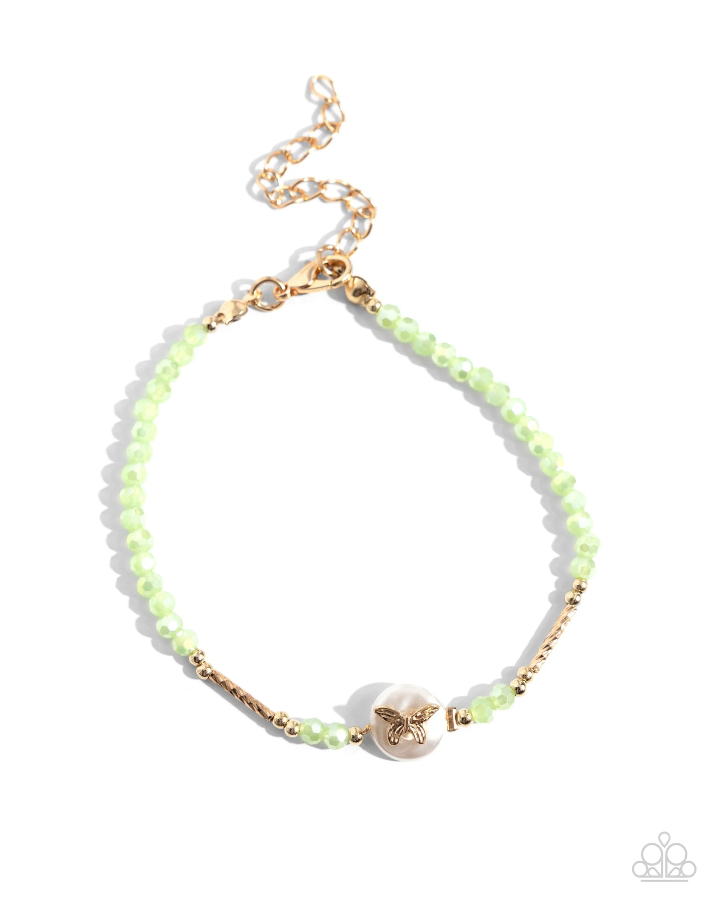 Paparazzi Aerial Action - Green Necklace/Paparazzi Aerial Actress - Green Bracelet