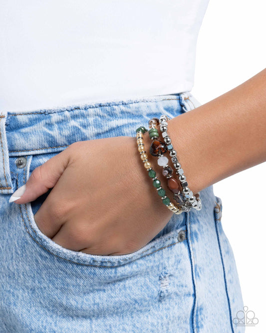 Paparazzi Doting Delight - Brown Bracelet