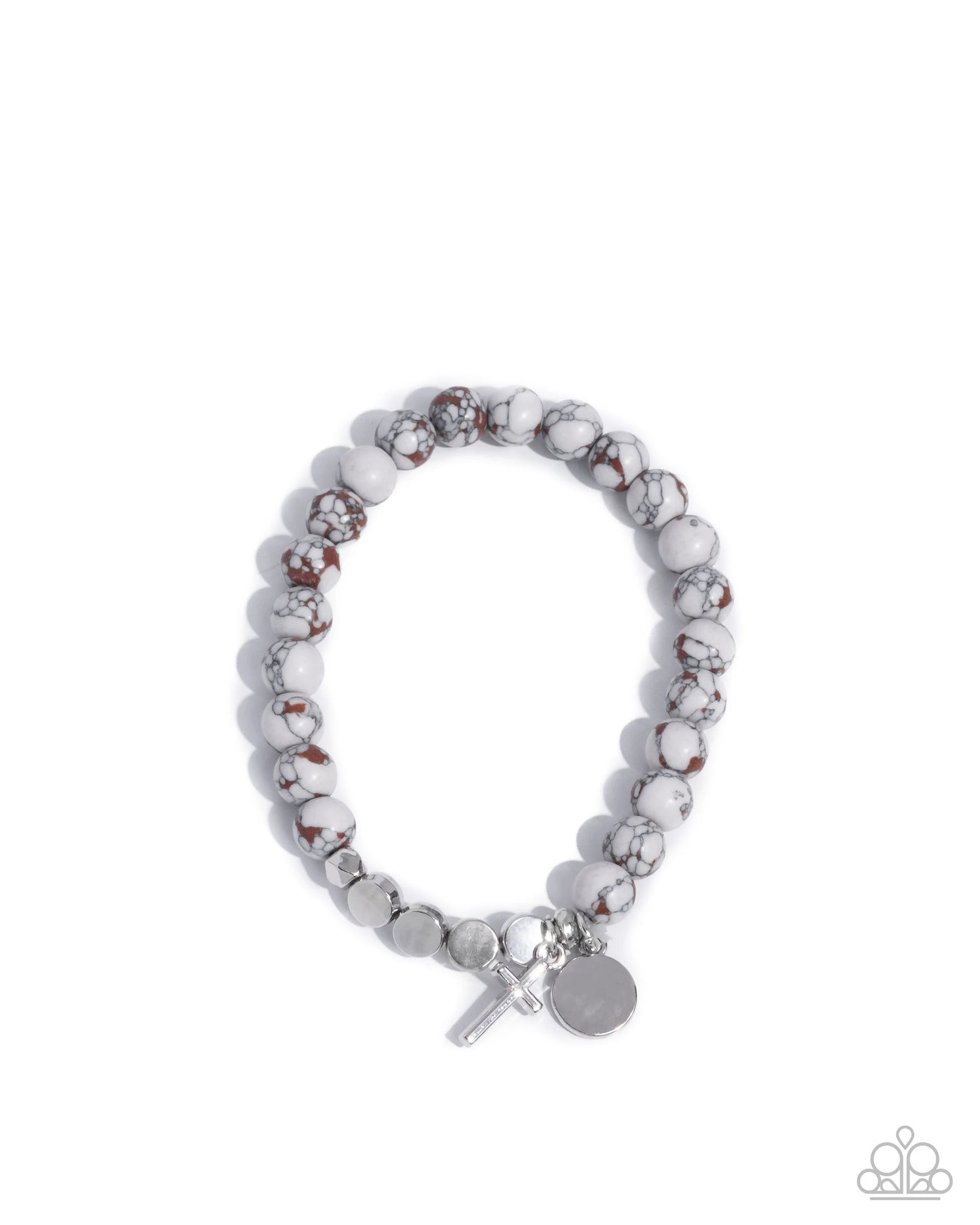 Paparazzi Devout Debut - White Bracelet