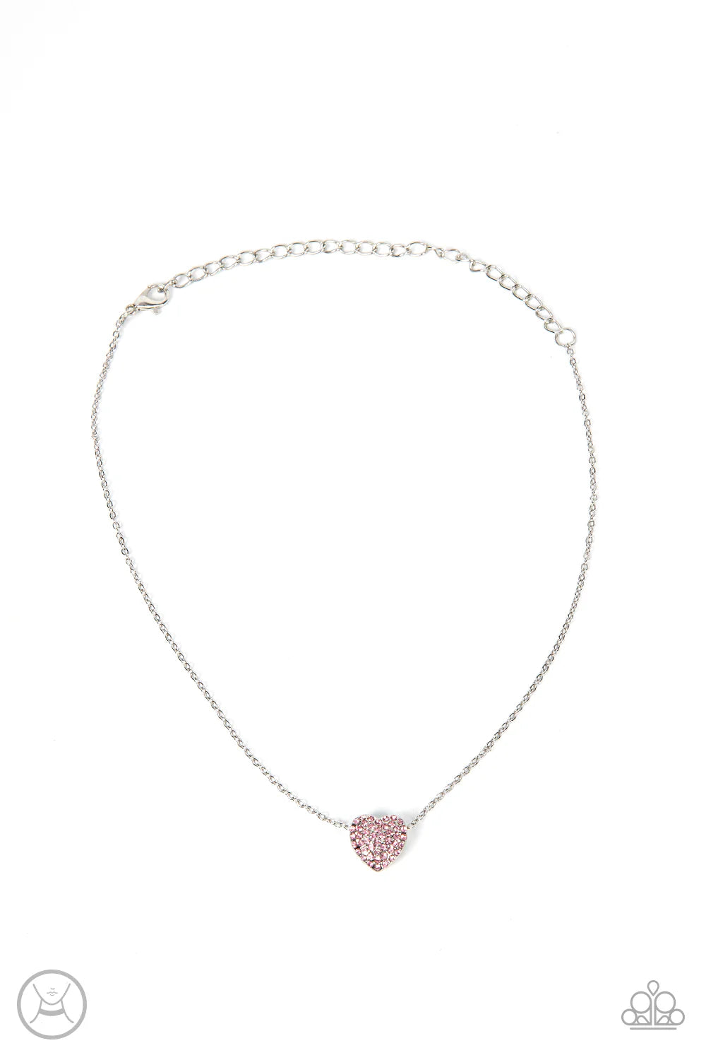 PAPARAZZI "TWITTERPATED TWINKLE" PINK CHOKER NECKLACE