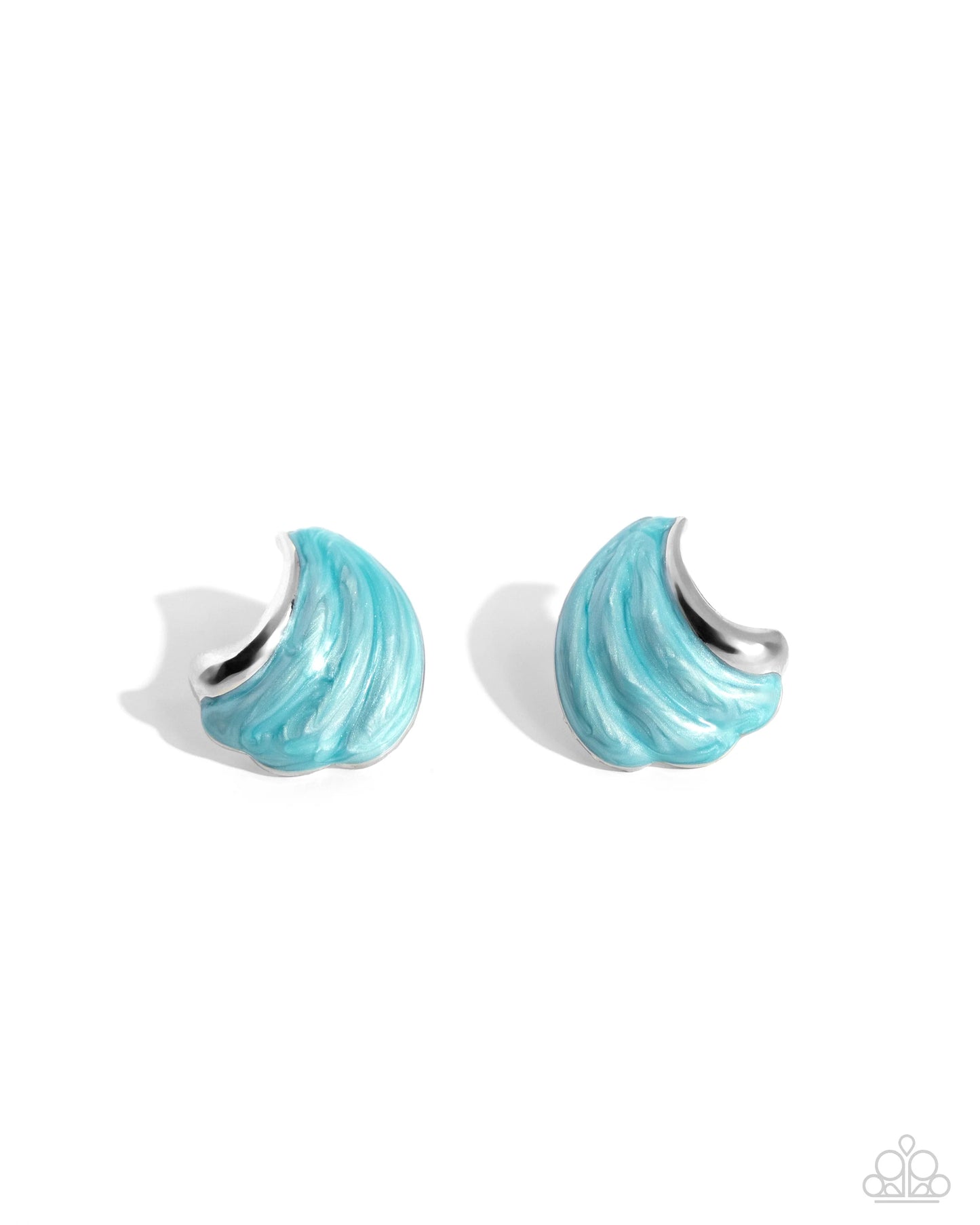 Paparazzi Whimsical Waves - Blue Post Earrings