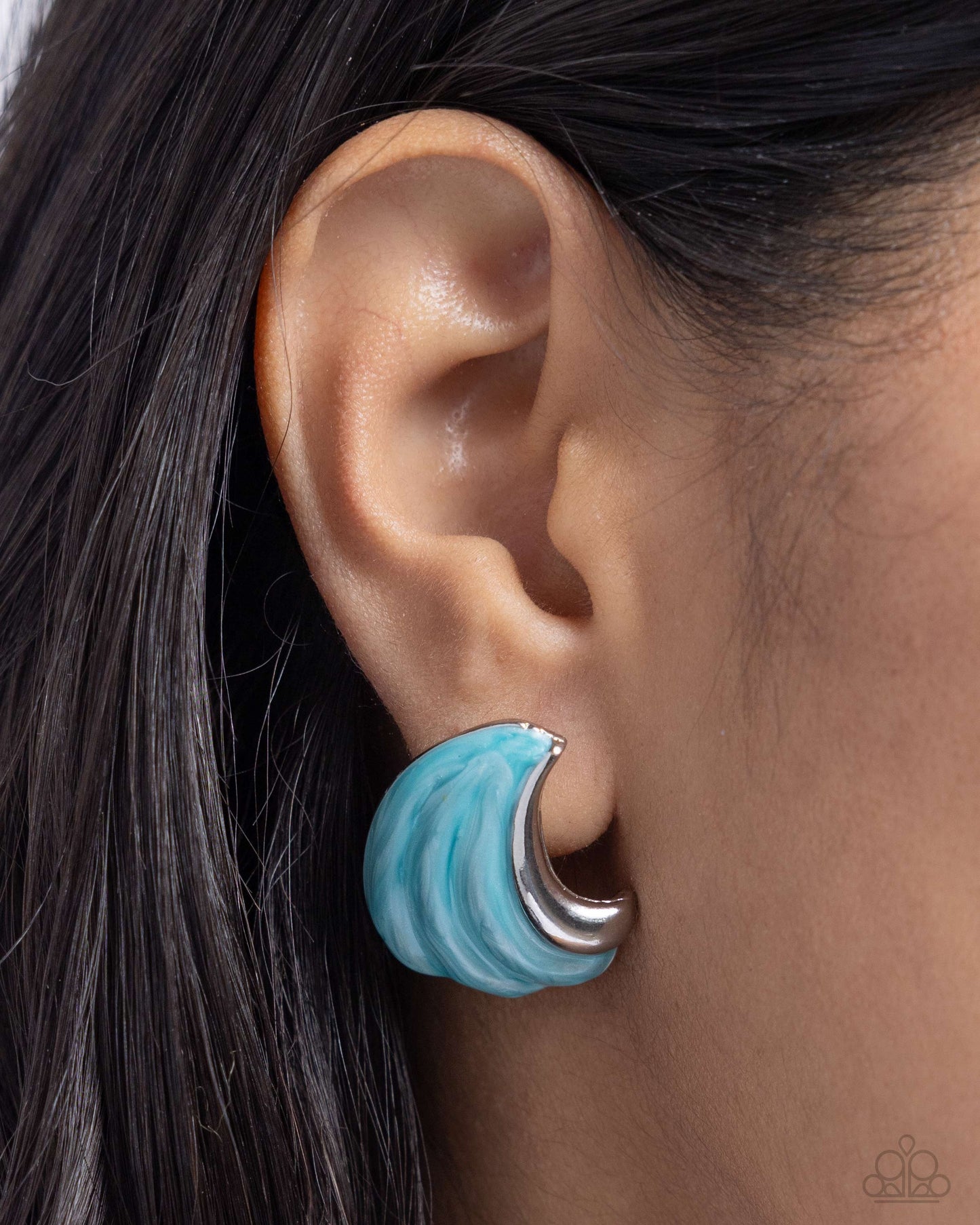 Paparazzi Whimsical Waves - Blue Post Earrings