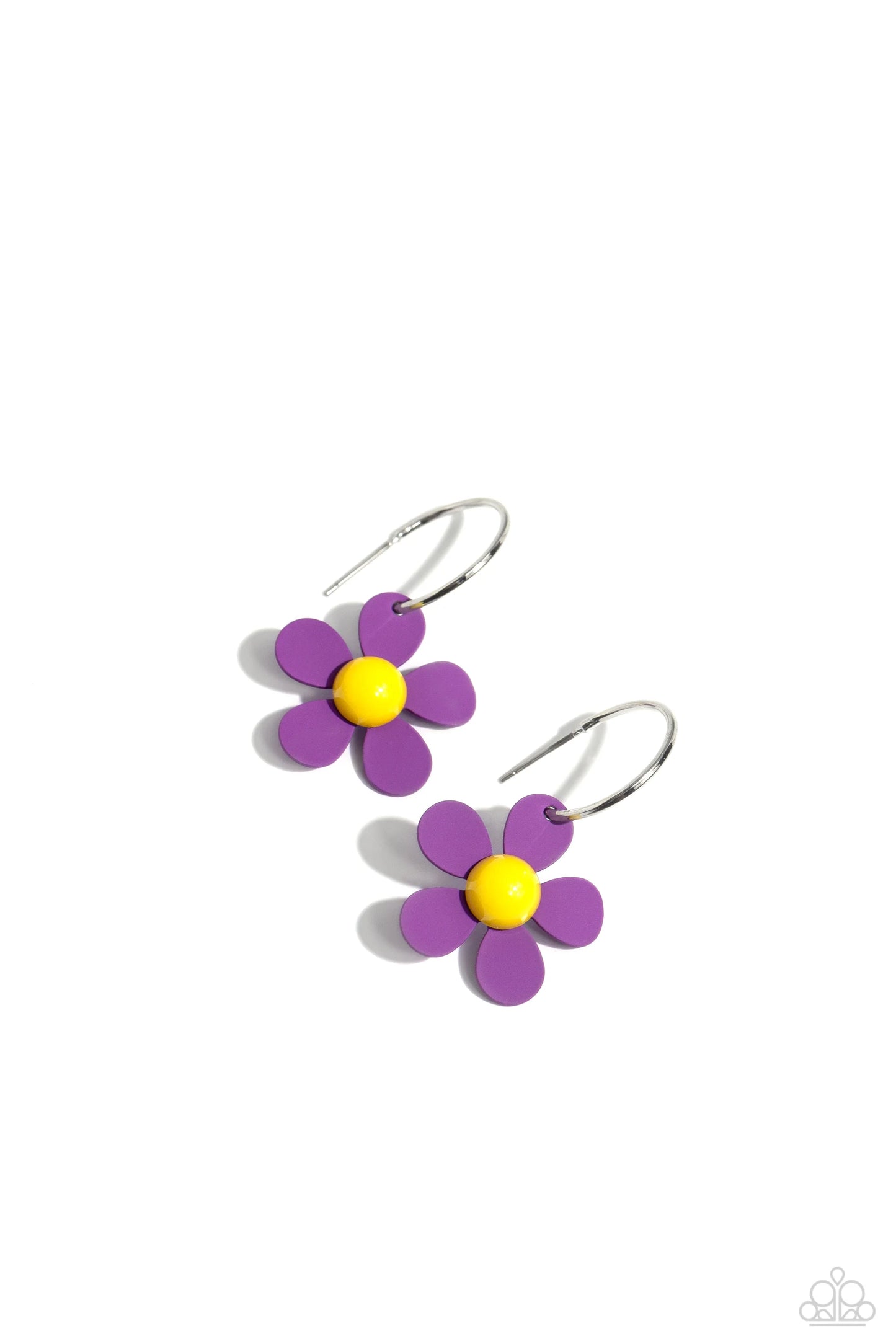 Paparazzi More FLOWER To You! - Purple Earrings
