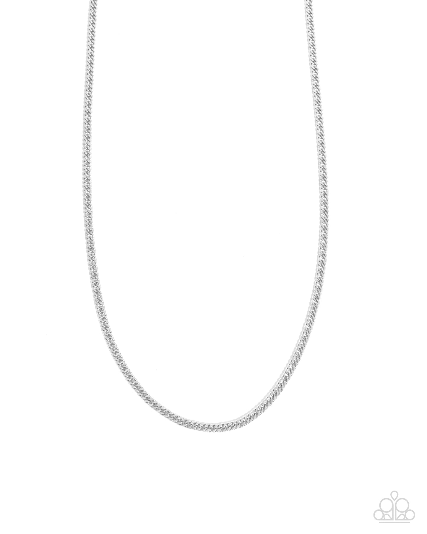 Paparazzi Curb Chairman - Silver Necklace
