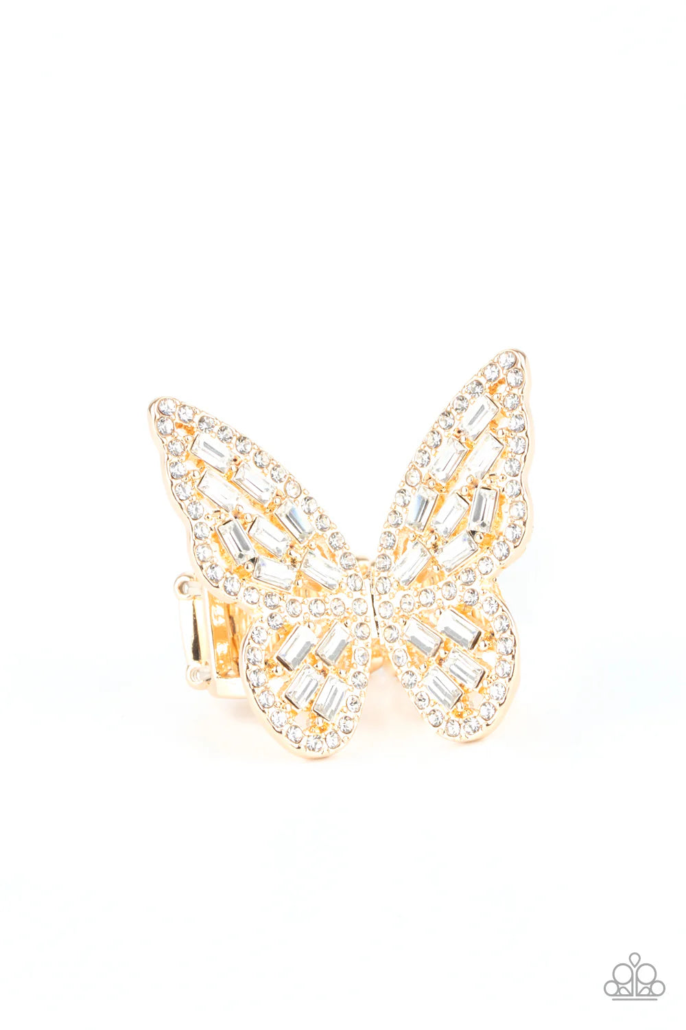 Paparazzi Flauntable Flutter - Gold Ring