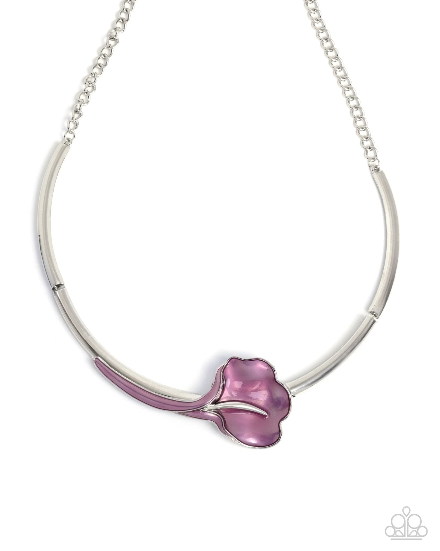 Paparazzi Calla Lily Chic - Purple Necklace