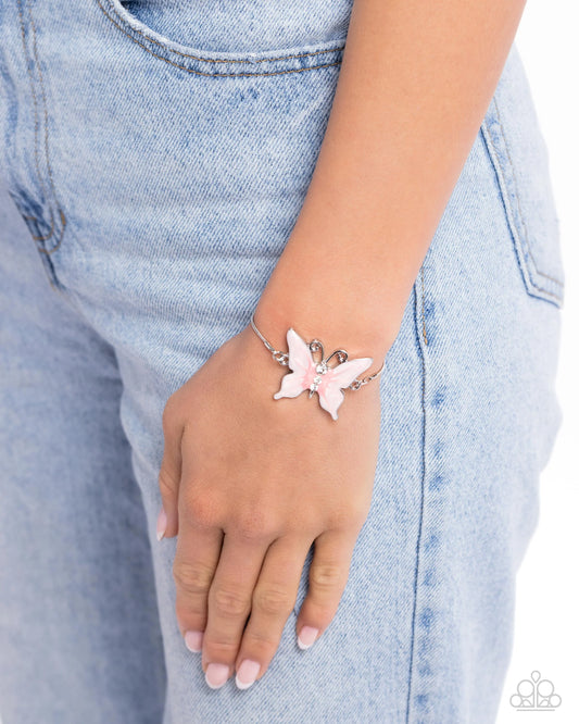 Paparazzi Aerial Adornment - Pink Bracelet