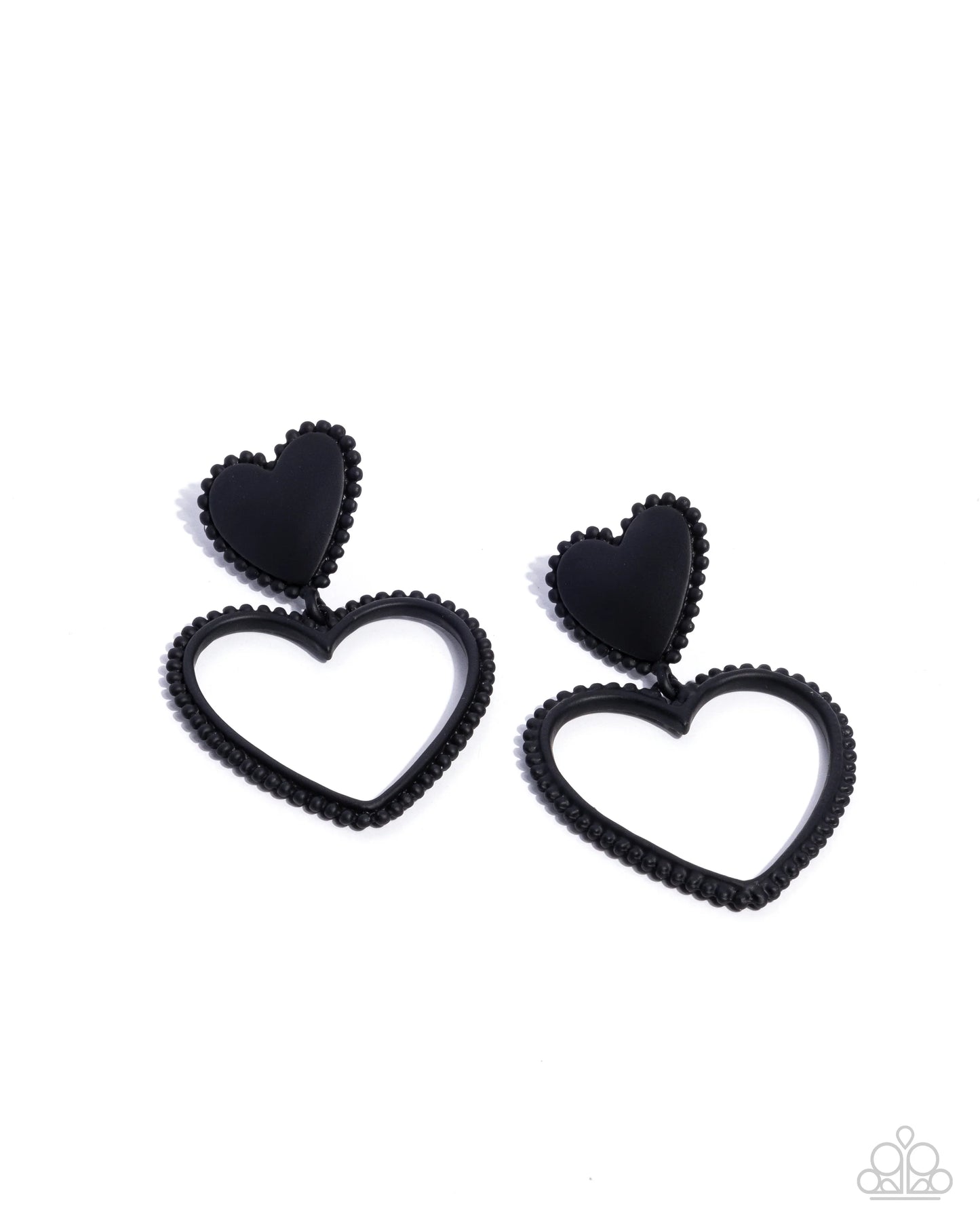 Paparazzi Casual Chemistry - Black Post Earrings