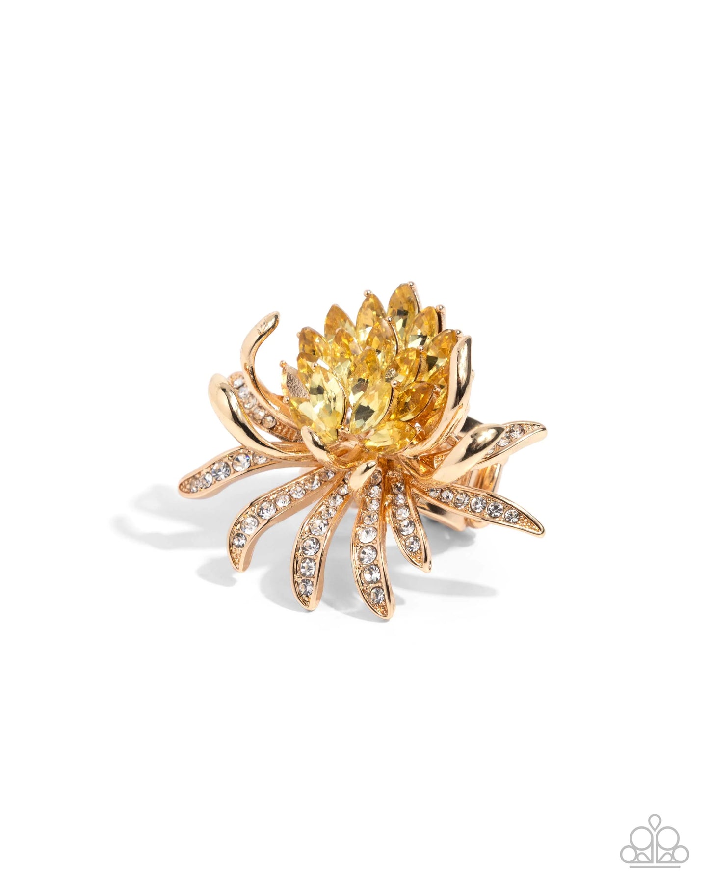 Paparazzi Lotus Legacy - Yellow Ring