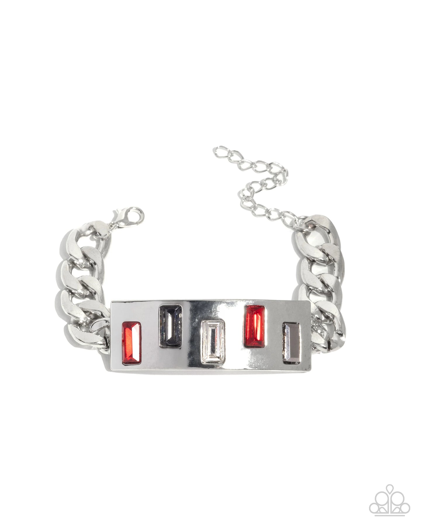 Paparazzi Staggered Shimmer - Red Bracelet