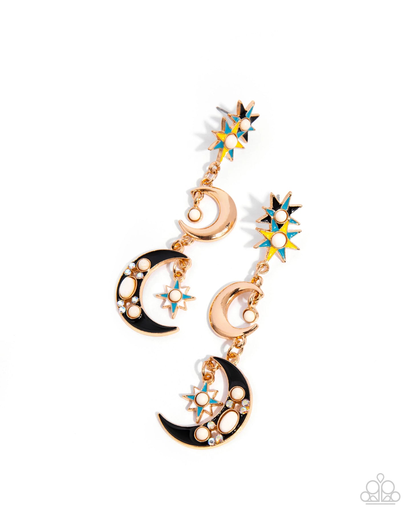Paparazzi Stellar Serendipity - Gold Post Earrings