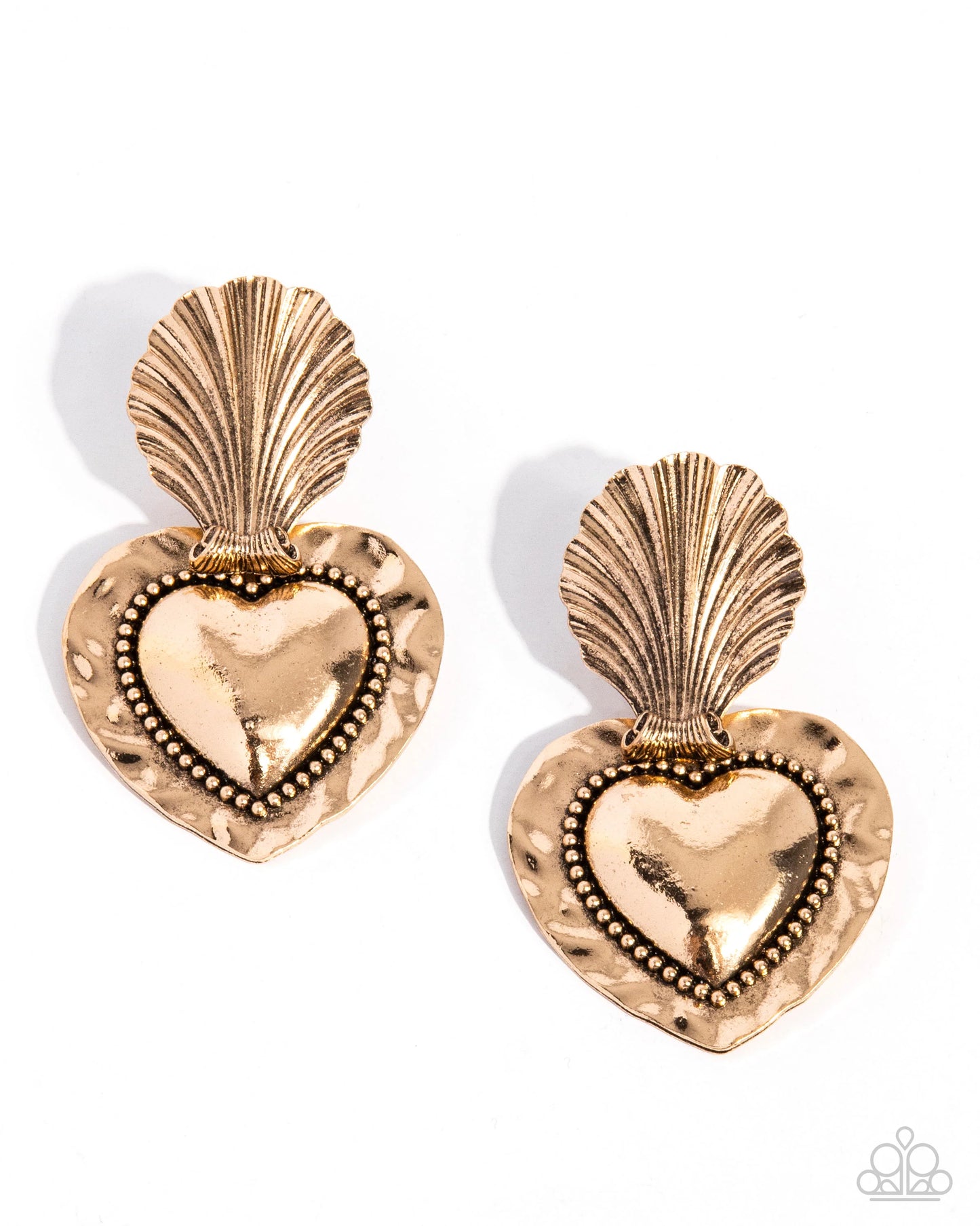 Paparazzi Mythical Moment - Gold Post Earrings