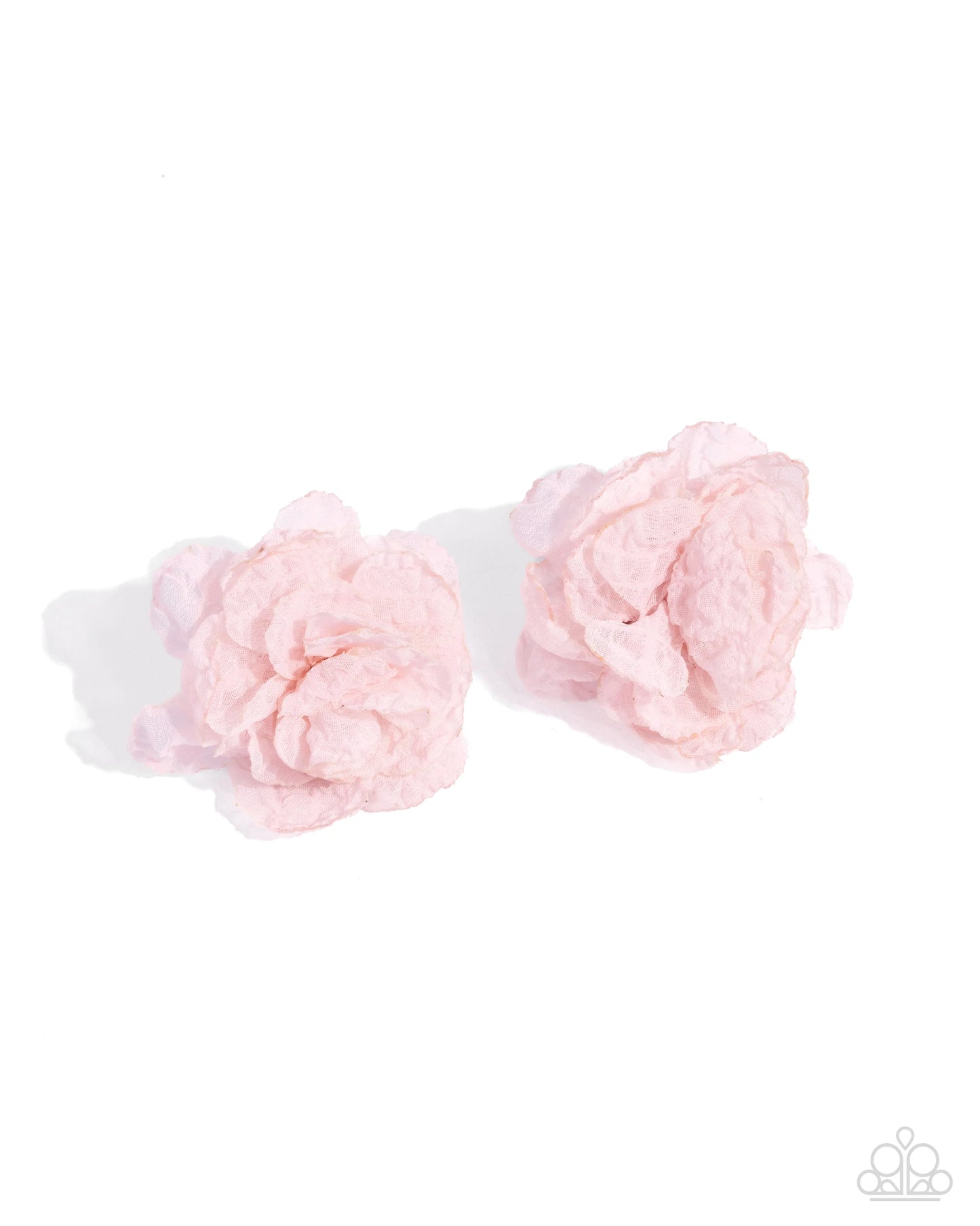 Paparazzi Tulle Twist - Pink Post Earrings
