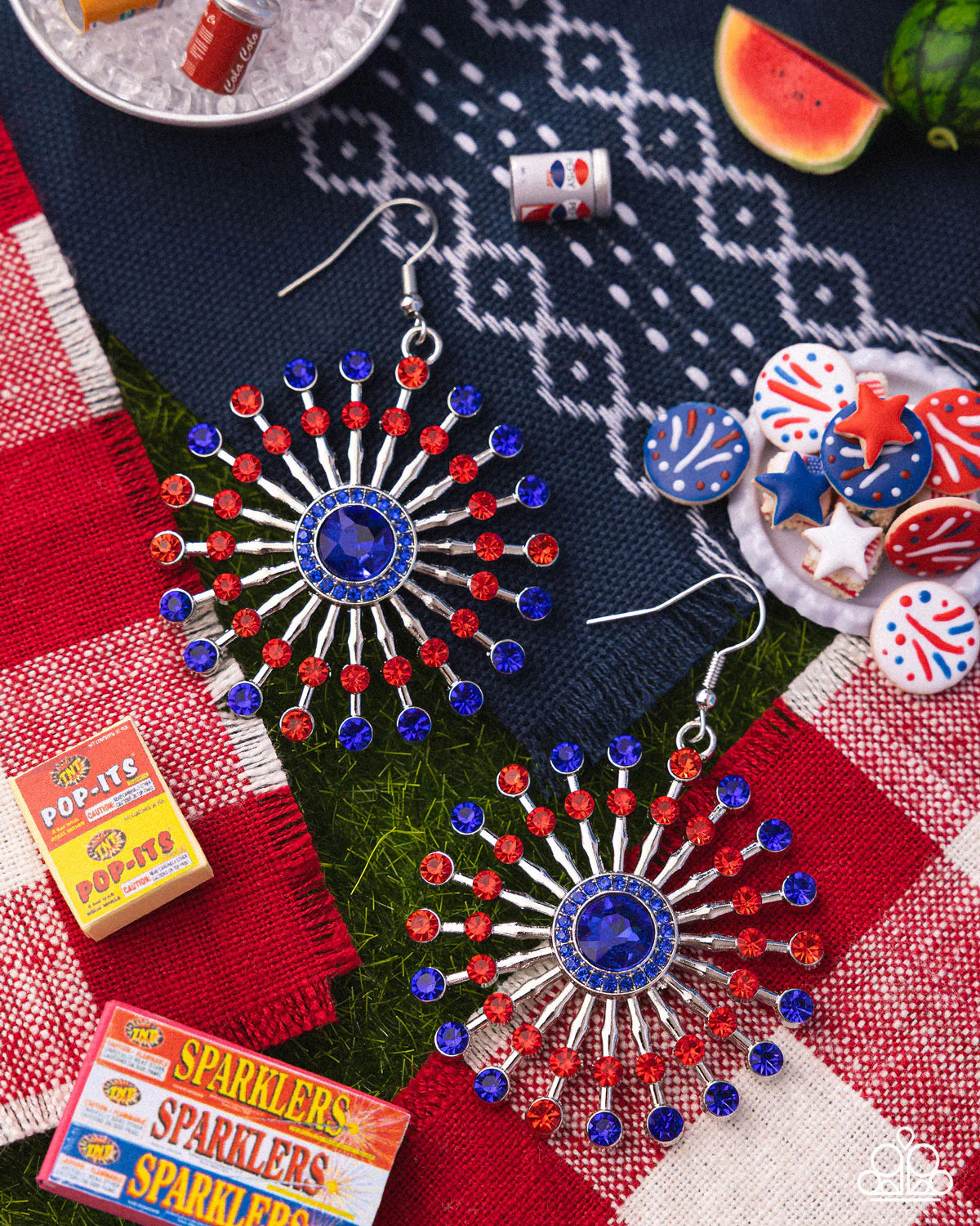 Paparazzi Fierce Firework - Multi Earrings