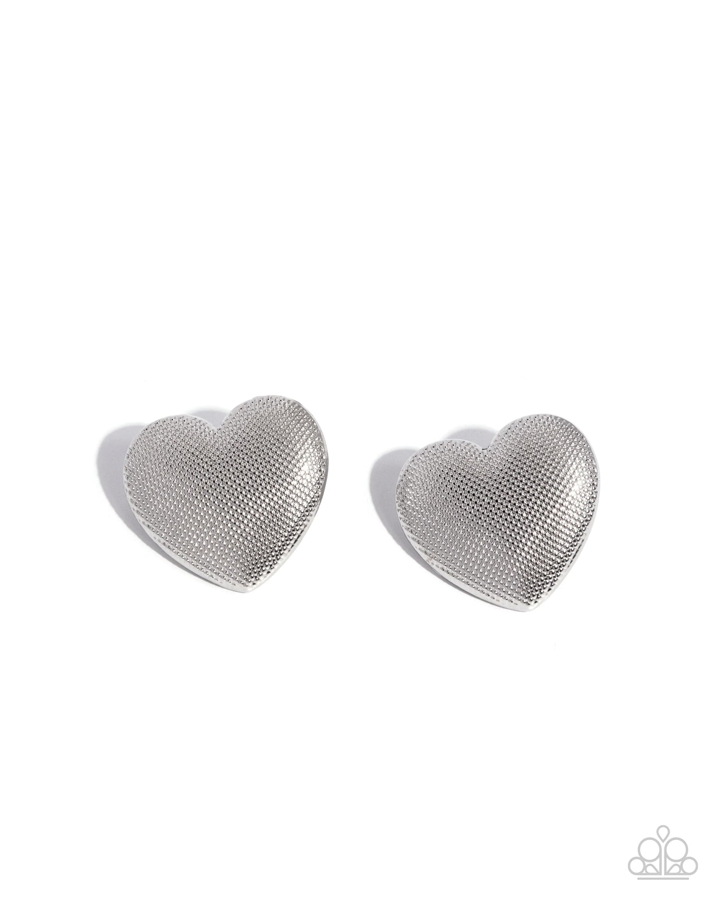 Smitten Studs - silver - Paparazzi earrings