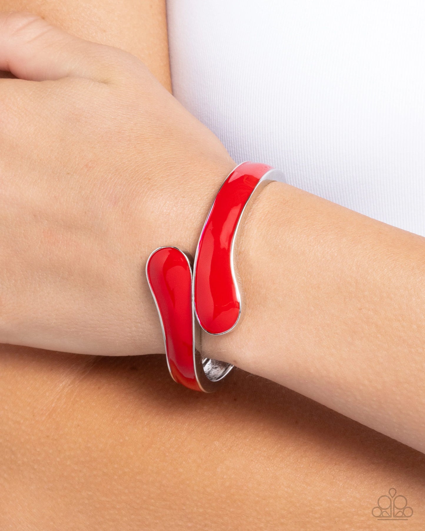 Paparazzi Painted Puzzle - Red Bracelet