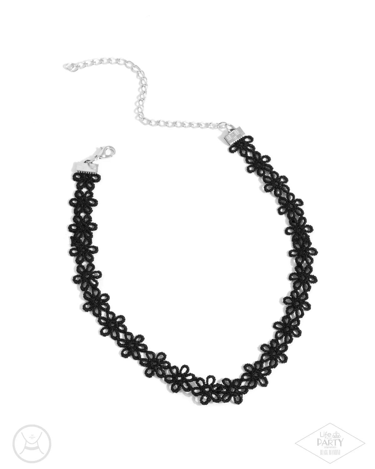Daisy Love - Black Choker Necklace - Paparazzi Accessories