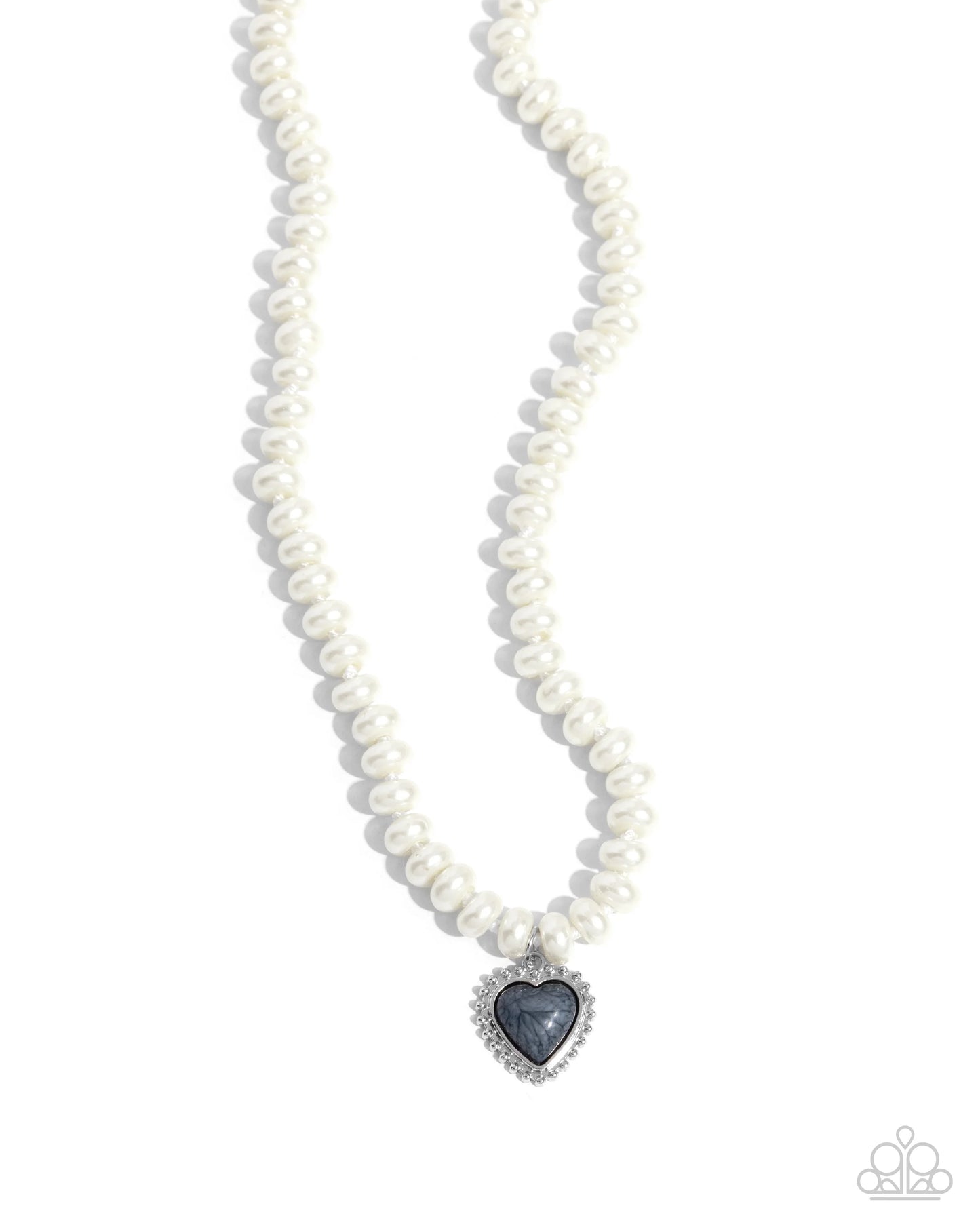 Paparazzi Modest Malibu - Silver Necklace/Paparazzi Heart-struck Haven - Silver Bracelet